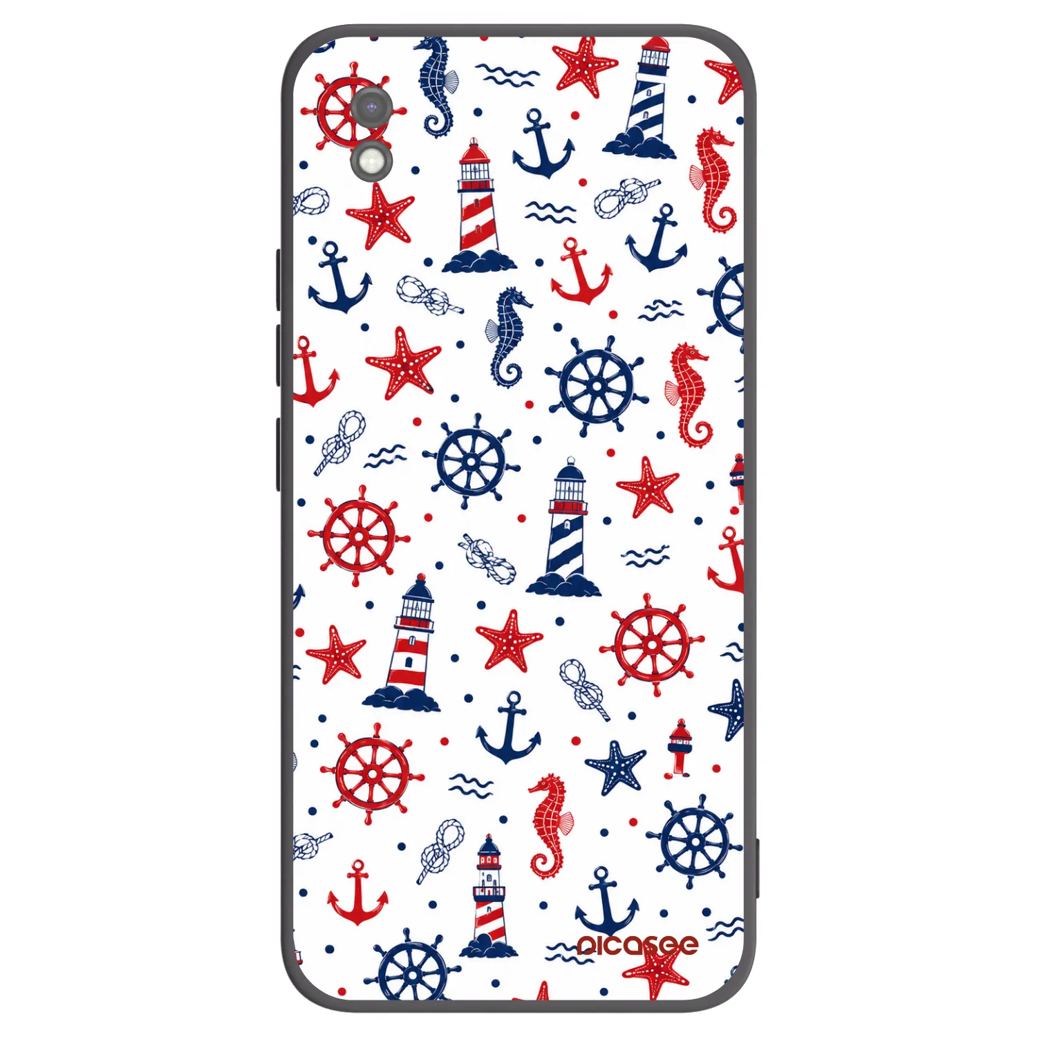 Picasee silikonový černý obal pro Xiaomi Redmi 9AT - Sailor Vibes