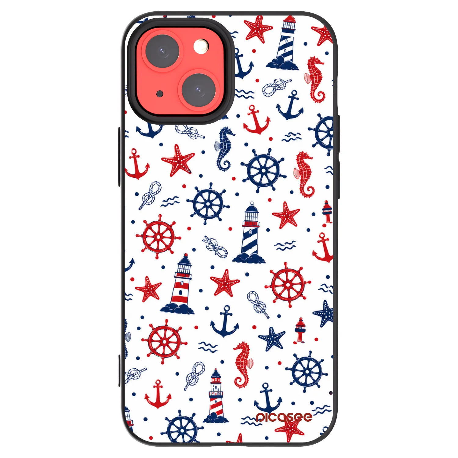 Picasee silikonový černý obal pro Apple iPhone 13 mini - Sailor Vibes