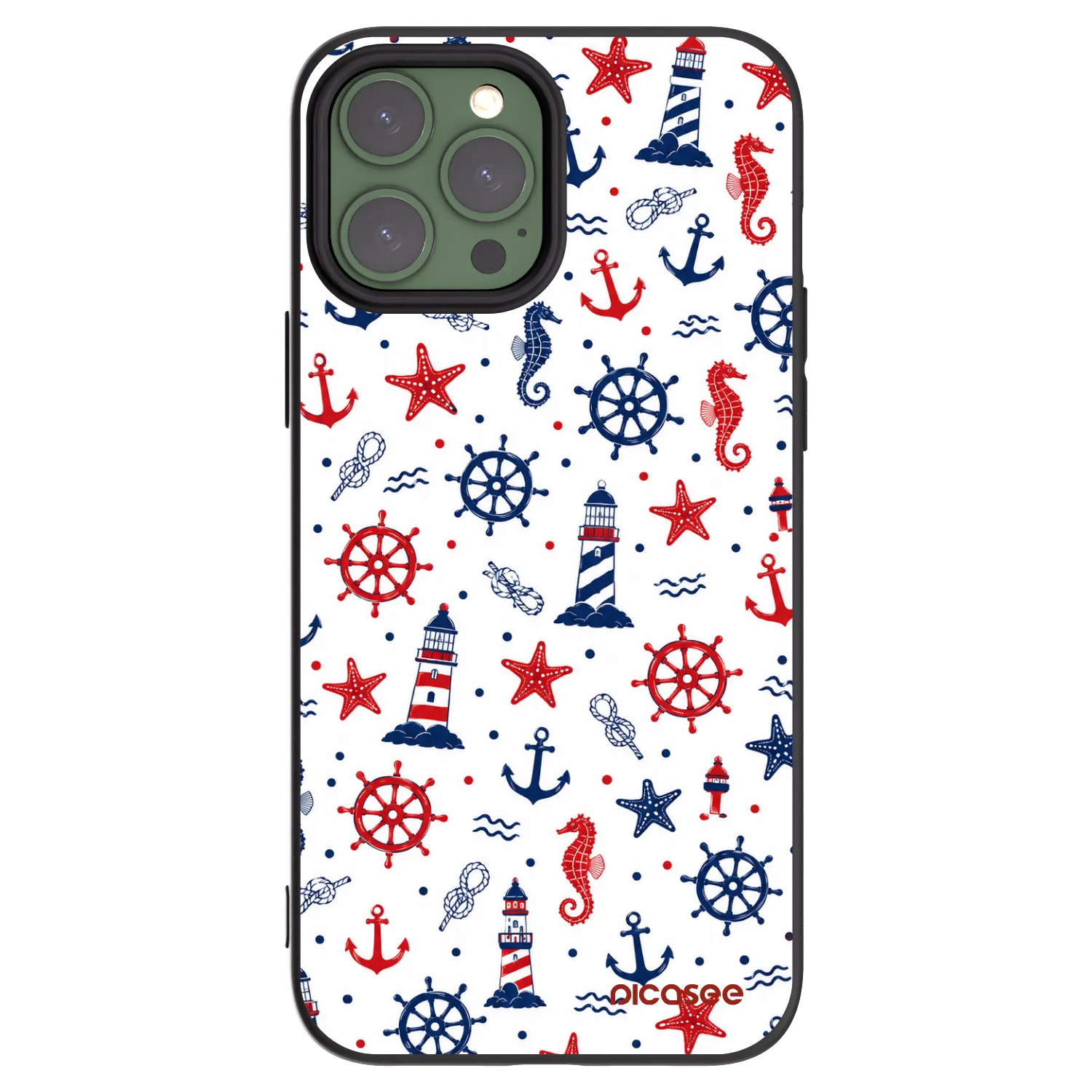 Picasee silikonový černý obal pro Apple iPhone 13 Pro Max - Sailor Vibes