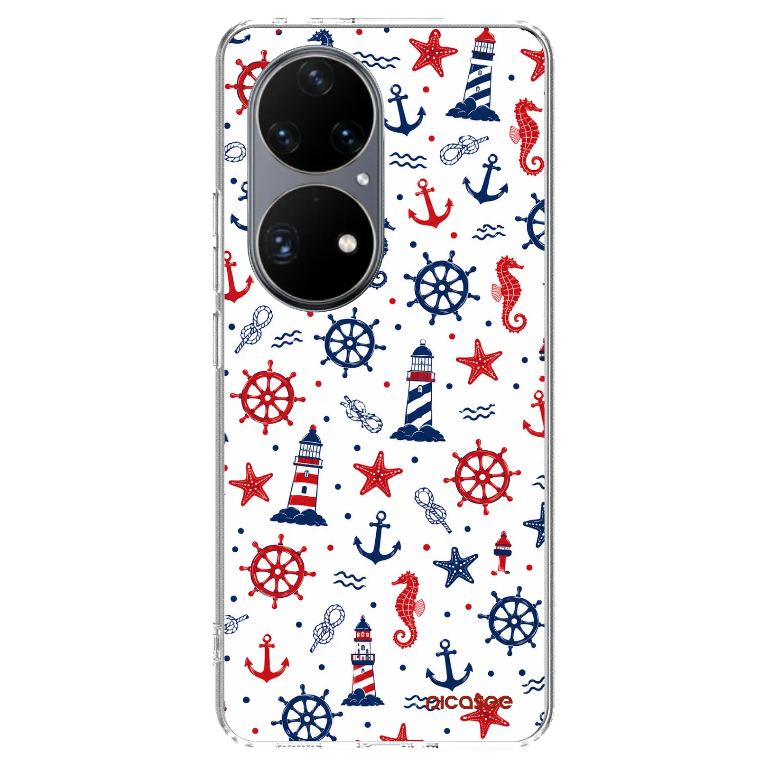 Picasee silikonový průhledný obal pro Huawei P50 - Sailor Vibes