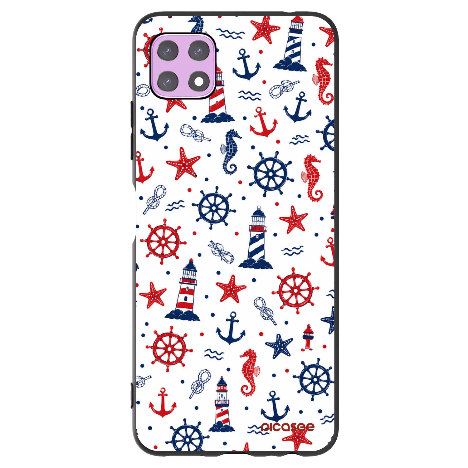 Picasee silikonový černý obal pro Samsung Galaxy A22 A226B 5G - Sailor Vibes