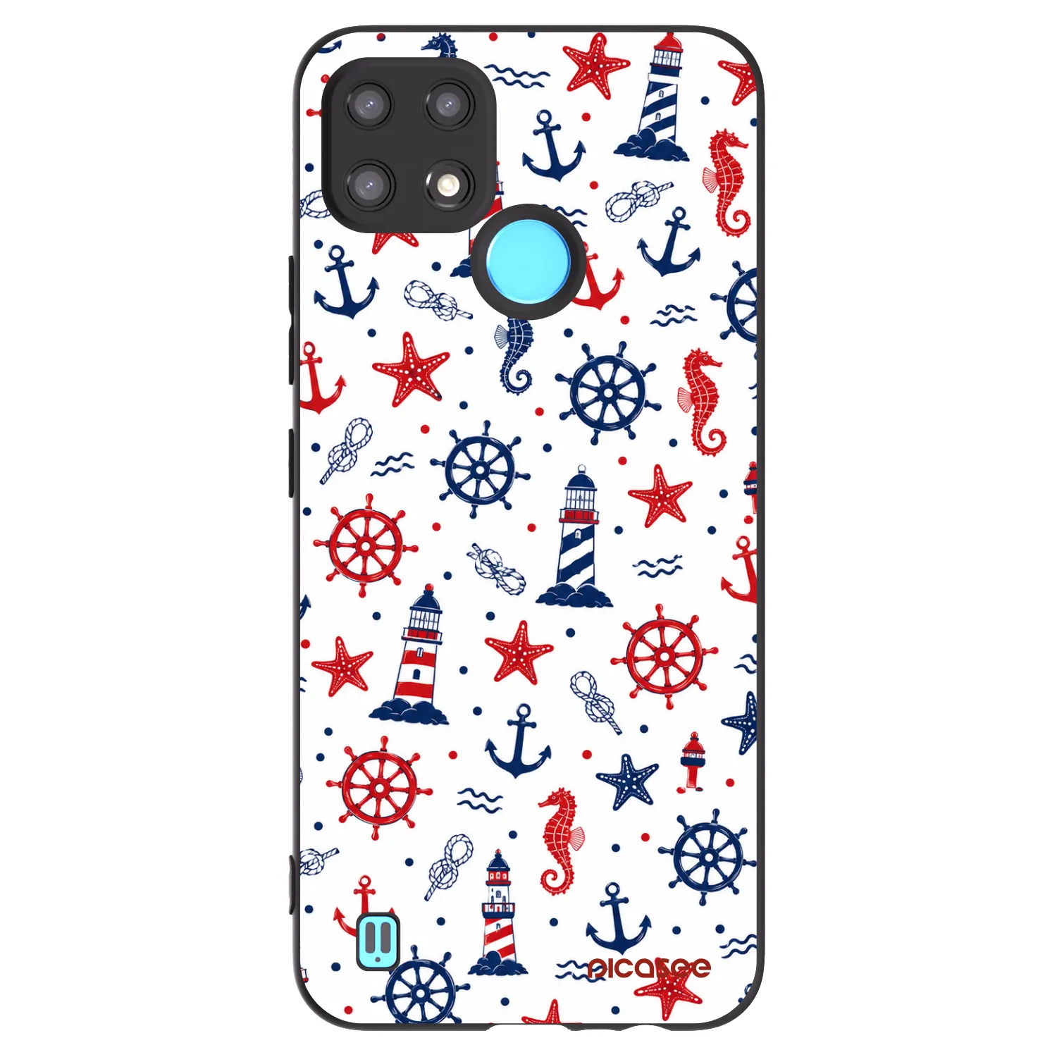Picasee silikonový černý obal pro Realme C21 - Sailor Vibes