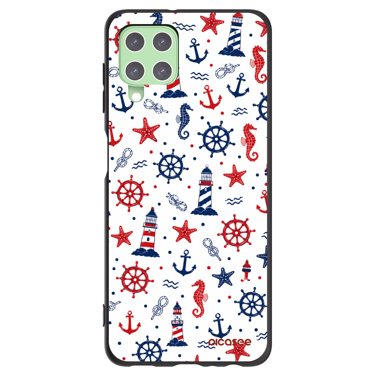 Picasee silikonový černý obal pro Samsung Galaxy A22 A225F 4G - Sailor Vibes