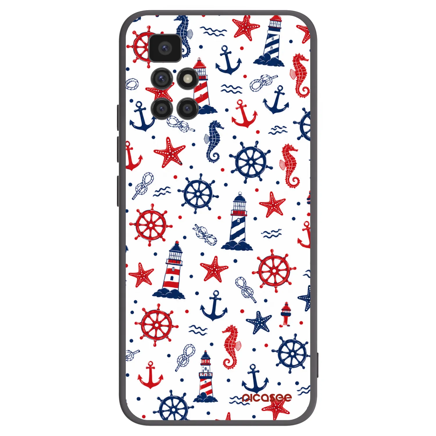 Picasee silikonový černý obal pro Xiaomi Redmi 10 - Sailor Vibes