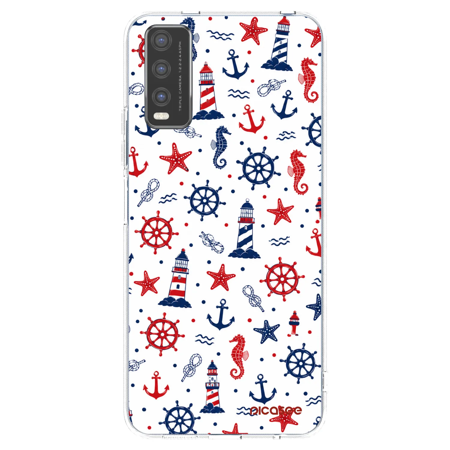 Picasee silikonový průhledný obal pro Vivo Y20s - Sailor Vibes