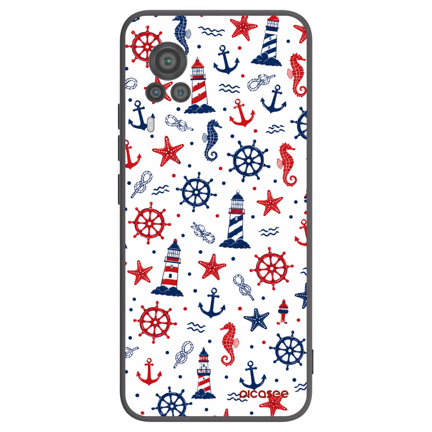 Picasee silikonový černý obal pro Vivo X60 Pro 5G - Sailor Vibes