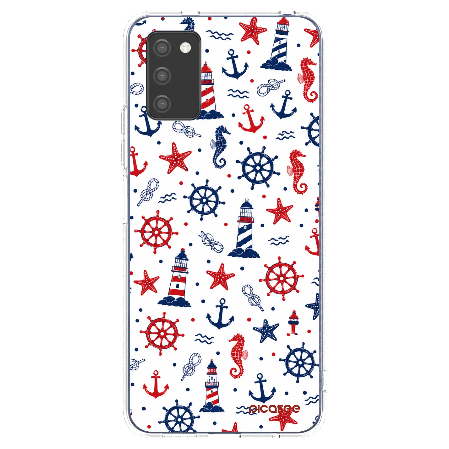 Picasee silikonový průhledný obal pro Samsung Galaxy A03s A037G - Sailor Vibes