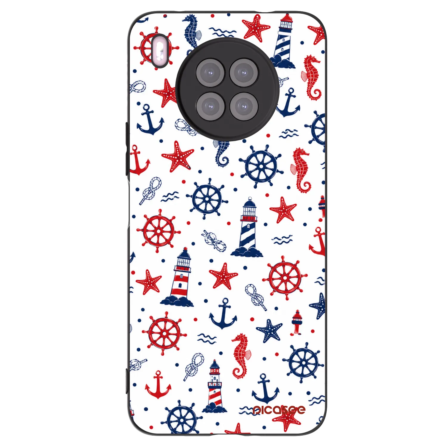 Picasee silikonový černý obal pro Huawei Nova 8i - Sailor Vibes