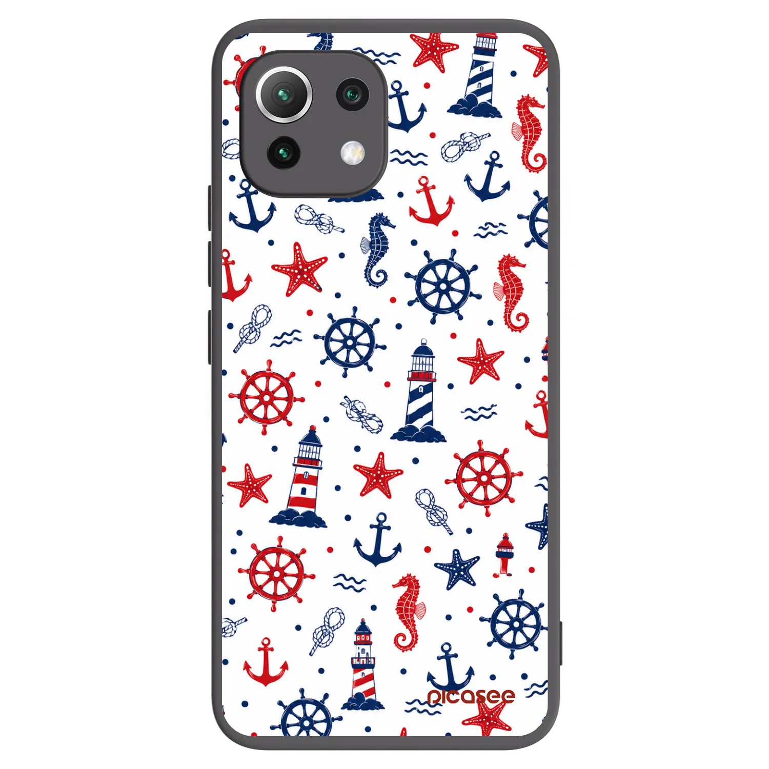 Picasee silikonový černý obal pro Xiaomi 11 Lite 5G NE - Sailor Vibes
