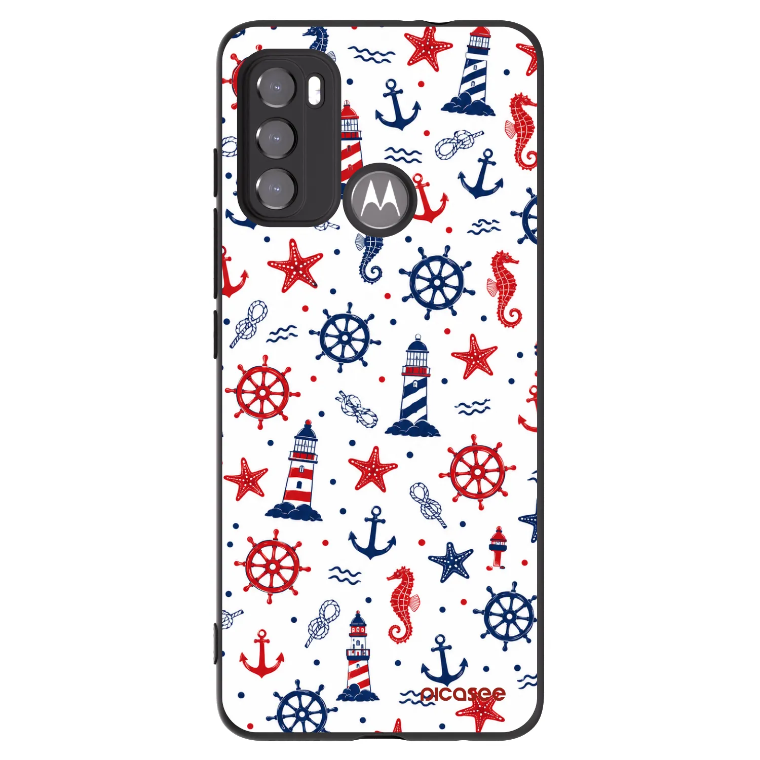 Picasee silikonový černý obal pro Motorola Moto G60 - Sailor Vibes