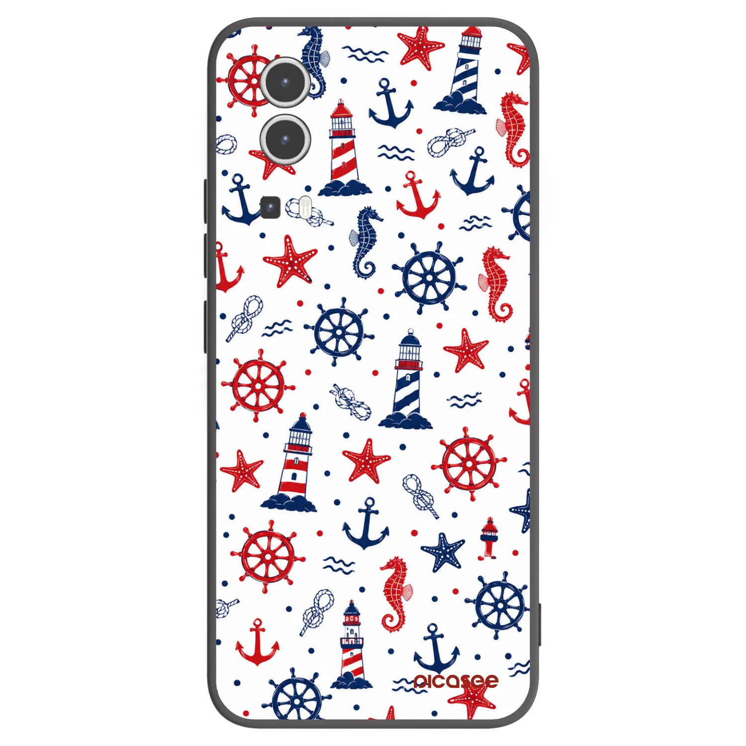 Picasee silikonový černý obal pro Vivo Y72 5G - Sailor Vibes