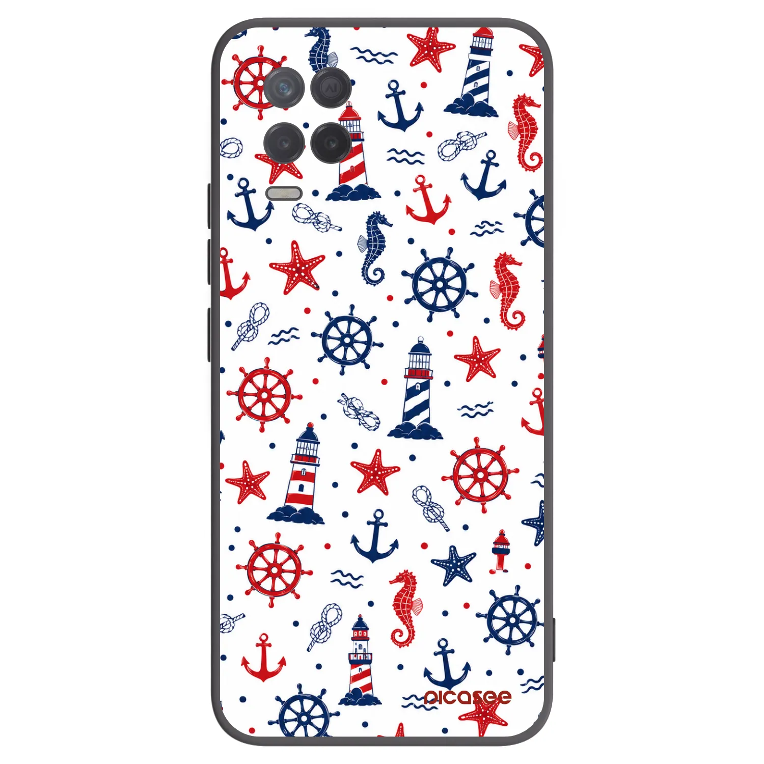 Picasee silikonový černý obal pro Realme 8 5G - Sailor Vibes
