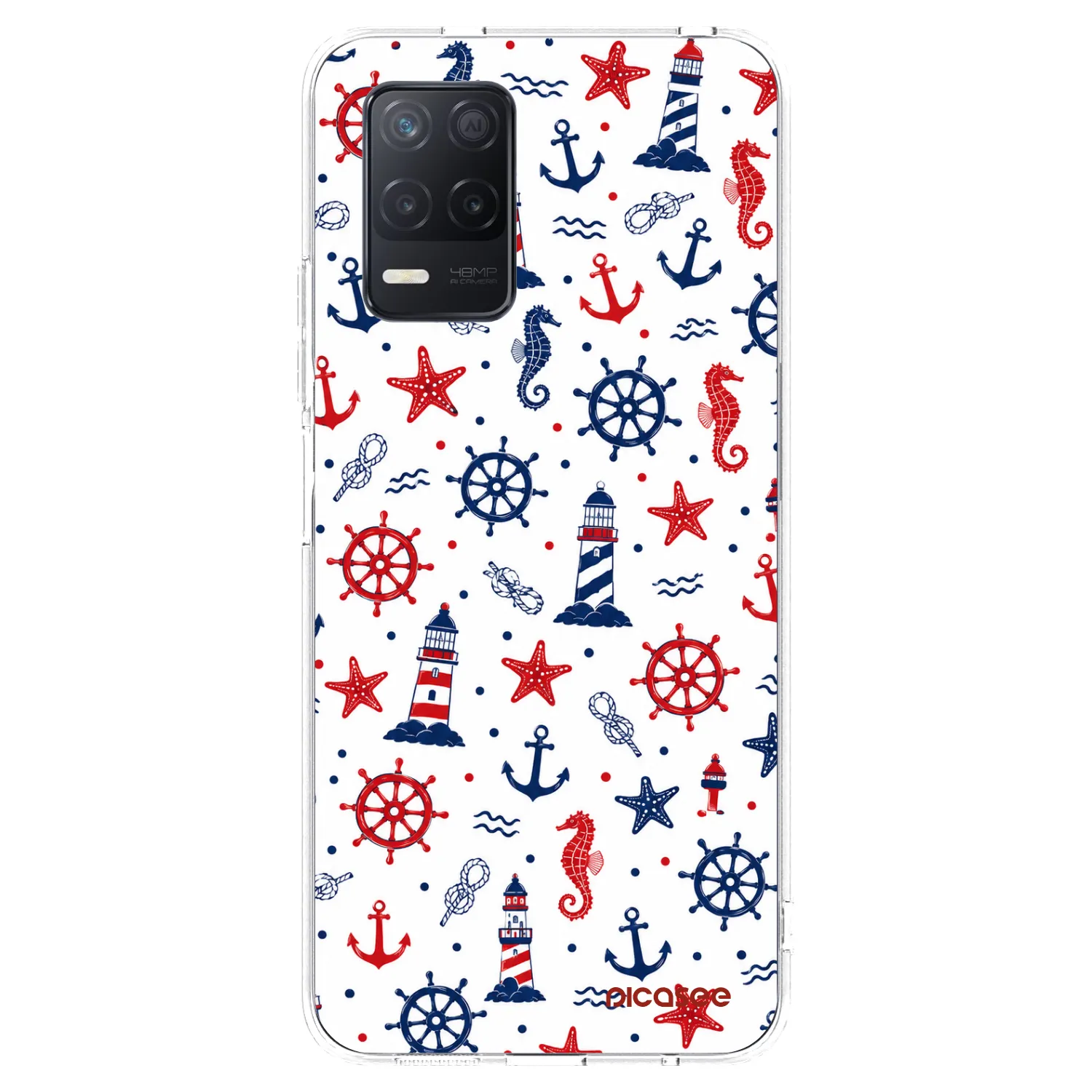 Picasee silikonový průhledný obal pro Realme 8 5G - Sailor Vibes