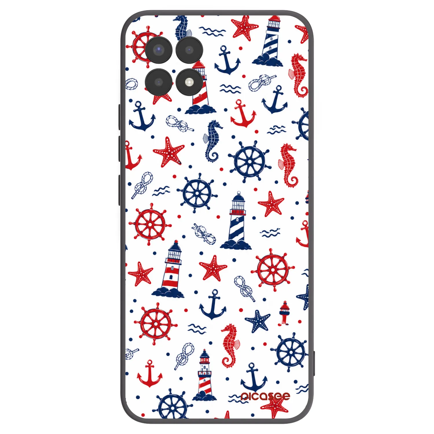Picasee silikonový černý obal pro Realme 8i - Sailor Vibes