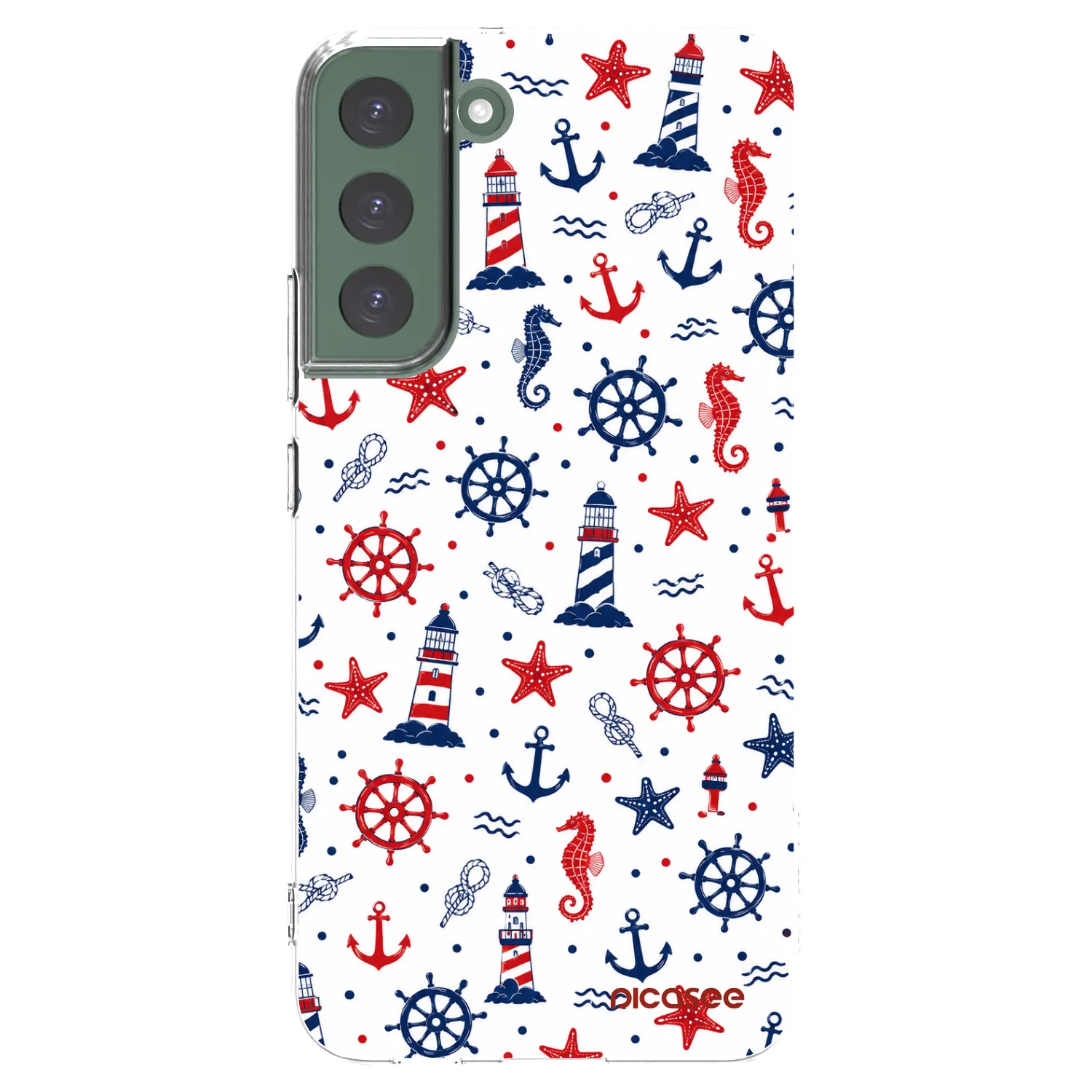 Picasee silikonový průhledný obal pro Samsung Galaxy S22+ 5G - Sailor Vibes