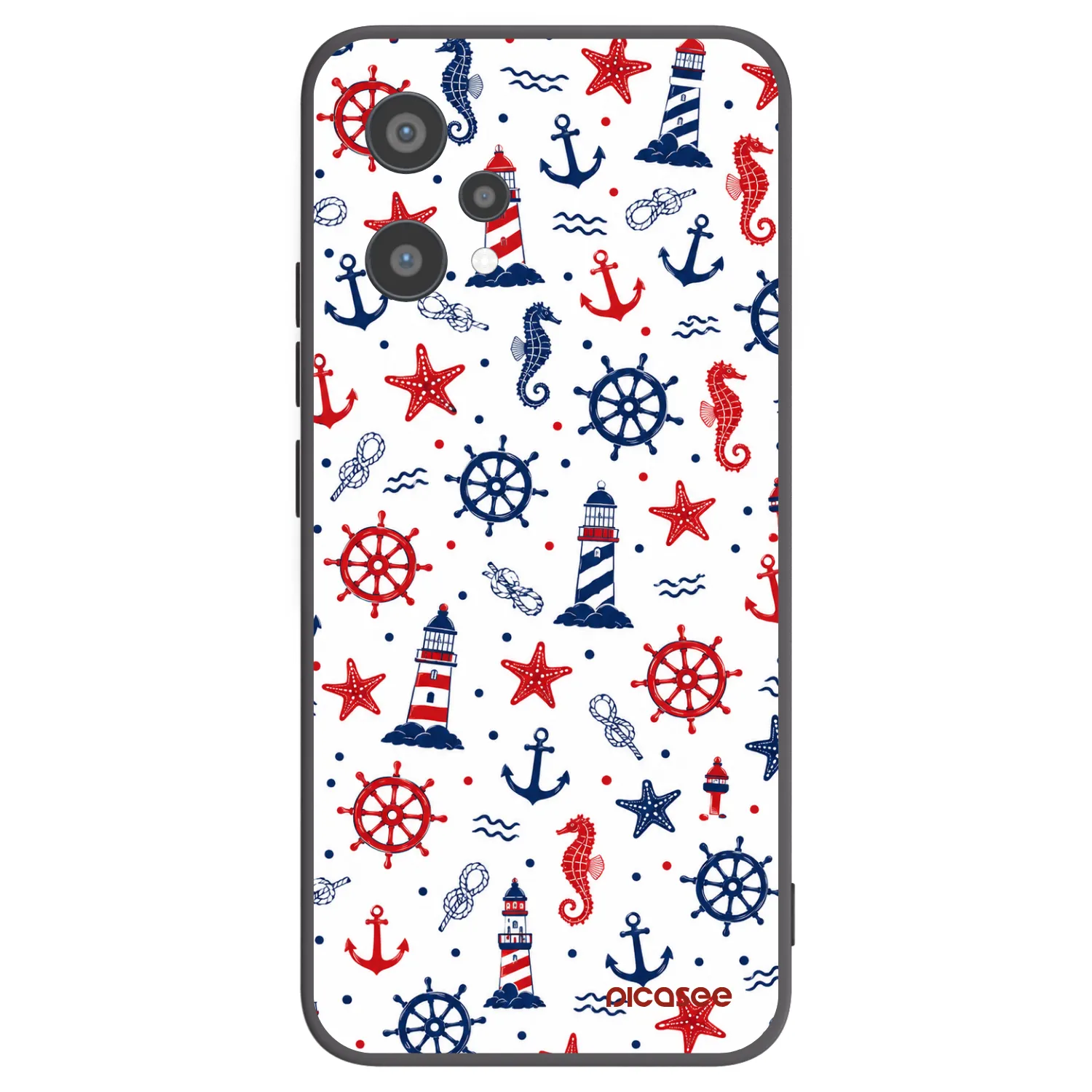 Picasee silikonový černý obal pro Realme 9 Pro 5G - Sailor Vibes