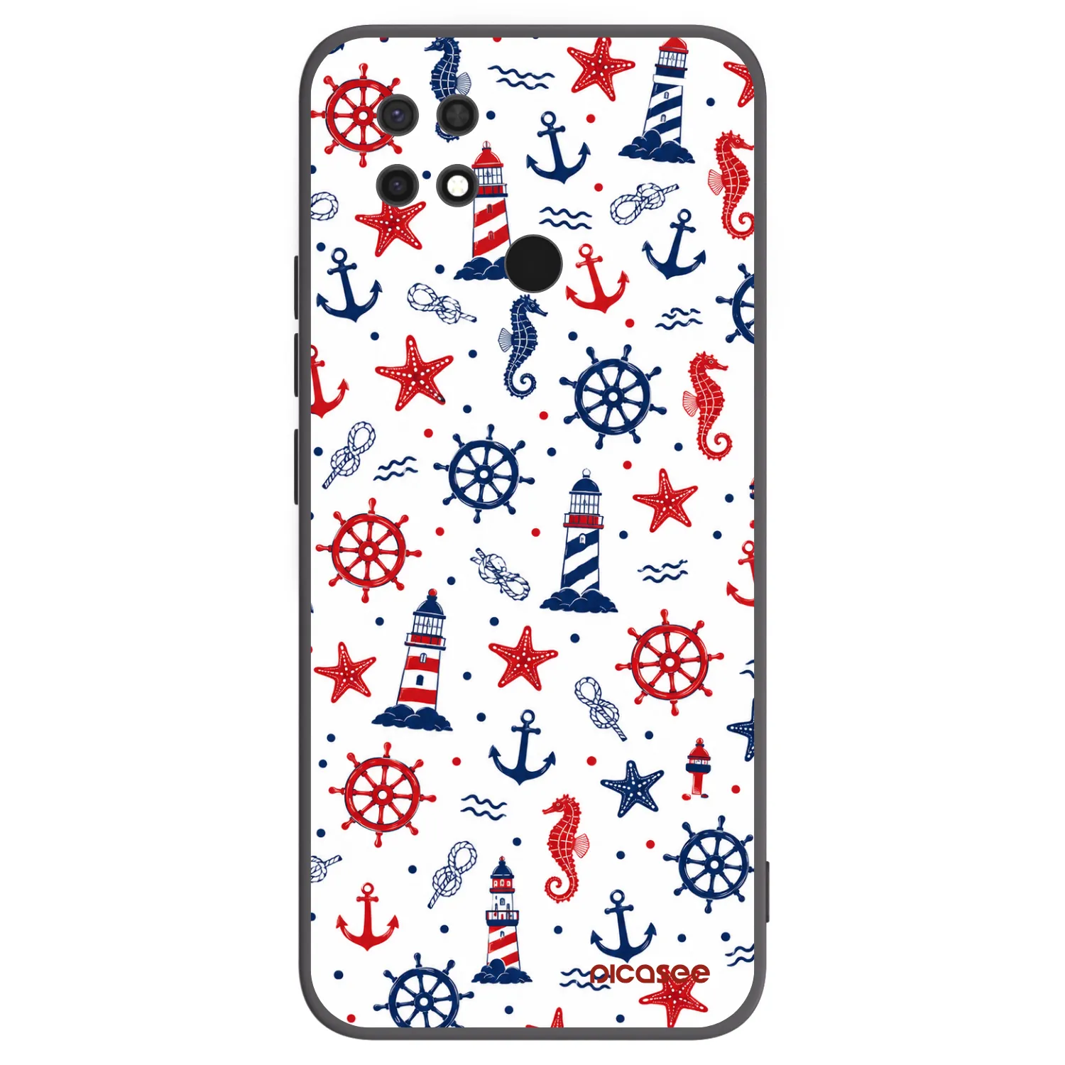 Picasee silikonový černý obal pro Xiaomi Redmi 10C - Sailor Vibes