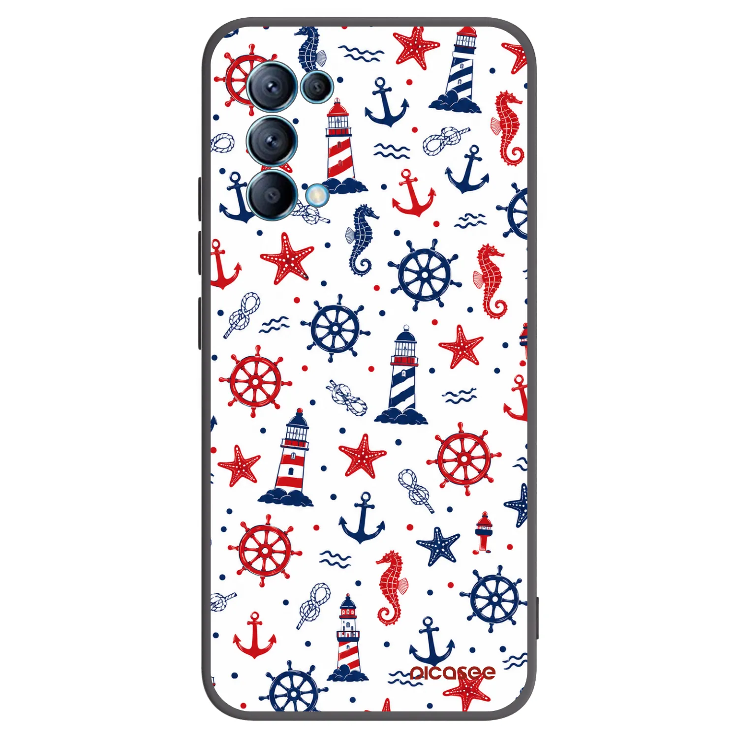 Picasee silikonový černý obal pro OPPO Reno 5 5G - Sailor Vibes