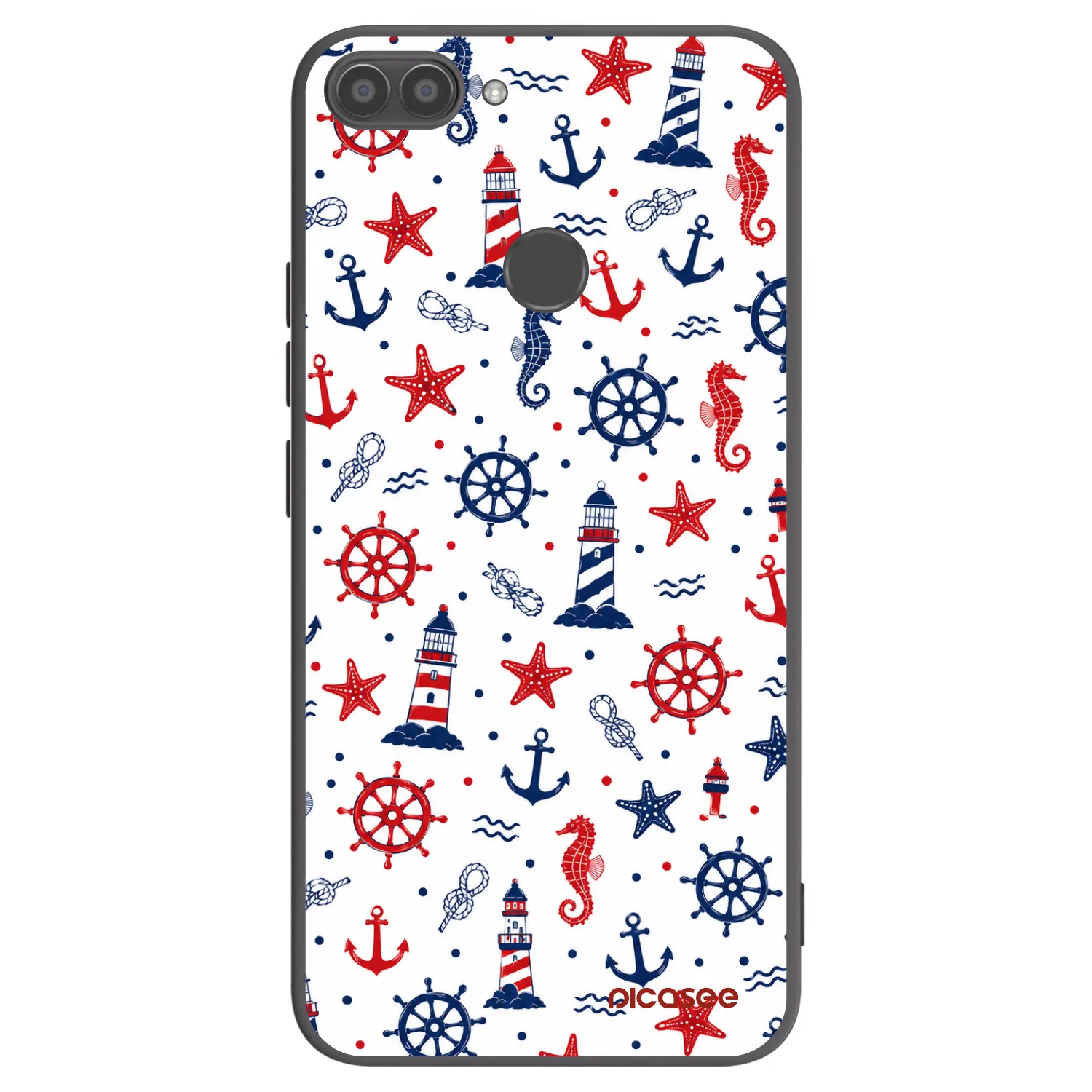 Picasee silikonový černý obal pro Huawei P Smart - Sailor Vibes