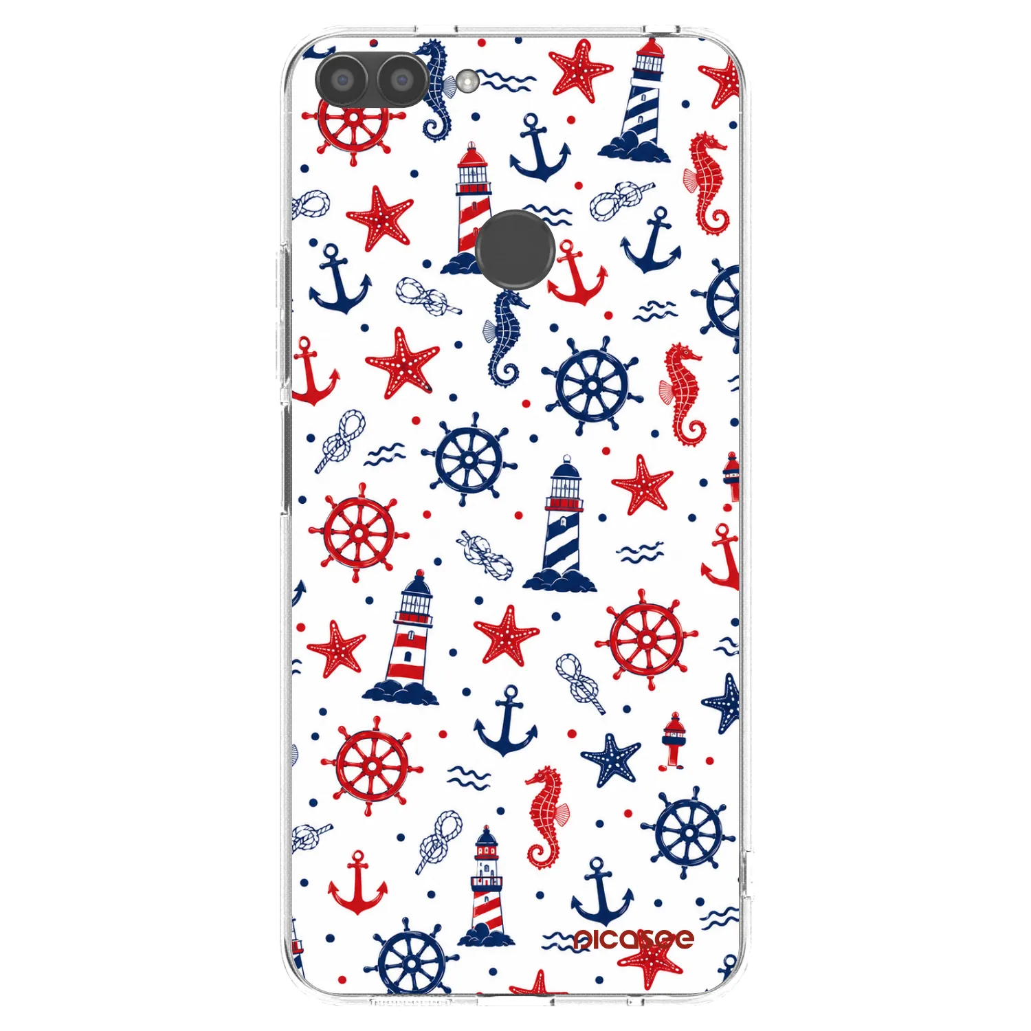 Picasee silikonový průhledný obal pro Huawei P Smart - Sailor Vibes