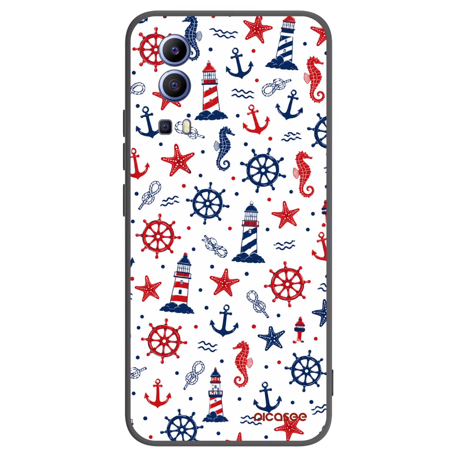 Picasee silikonový černý obal pro Vivo Y52 5G - Sailor Vibes