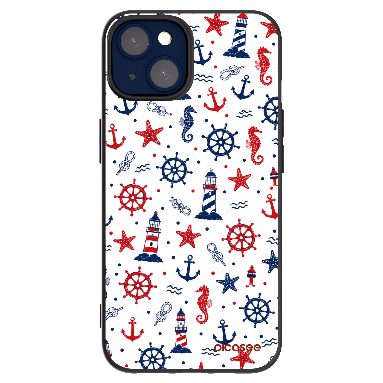 Picasee silikonový černý obal pro Apple iPhone 14 - Sailor Vibes