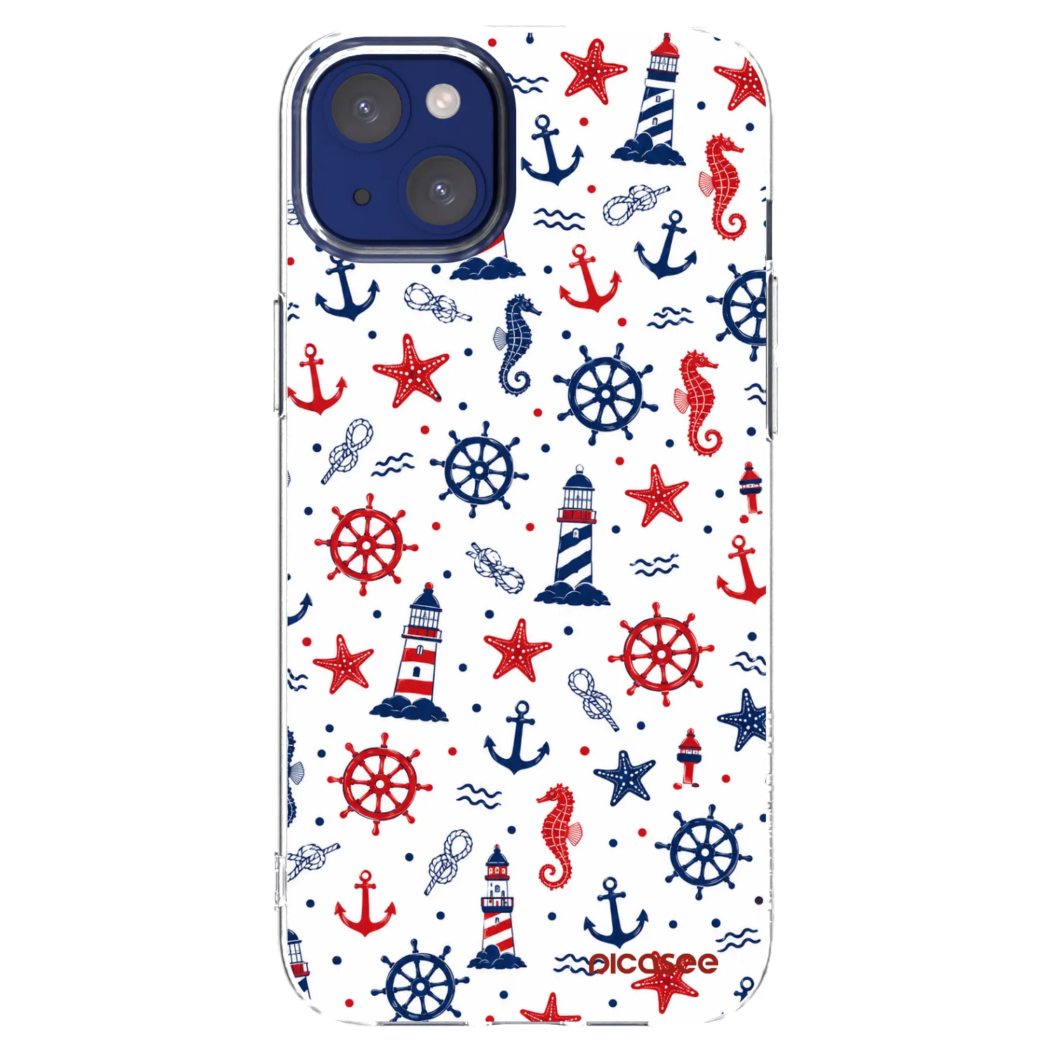 Picasee silikonový průhledný obal pro Apple iPhone 14 Plus - Sailor Vibes
