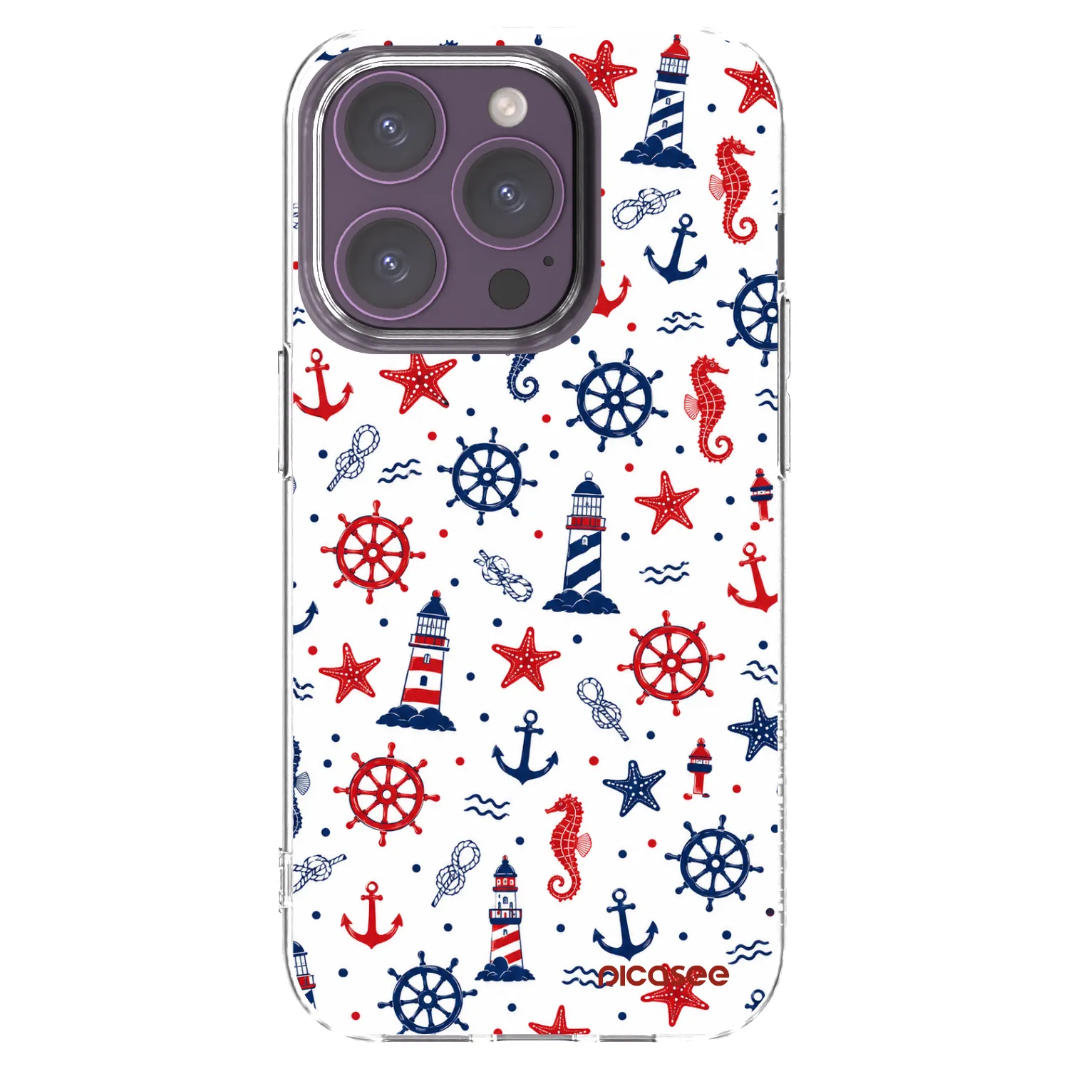 Picasee silikonový průhledný obal pro Apple iPhone 14 Pro - Sailor Vibes