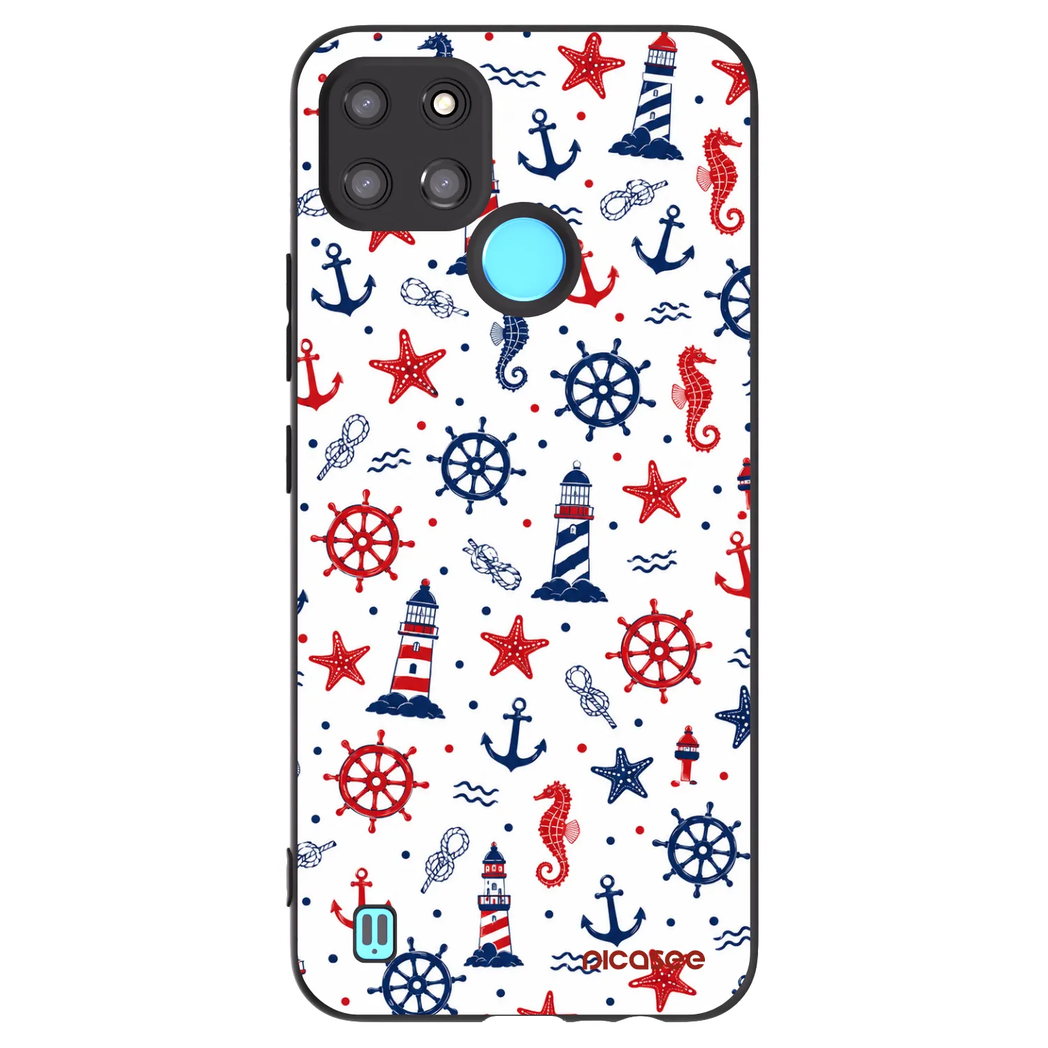 Picasee silikonový černý obal pro Realme C21Y - Sailor Vibes