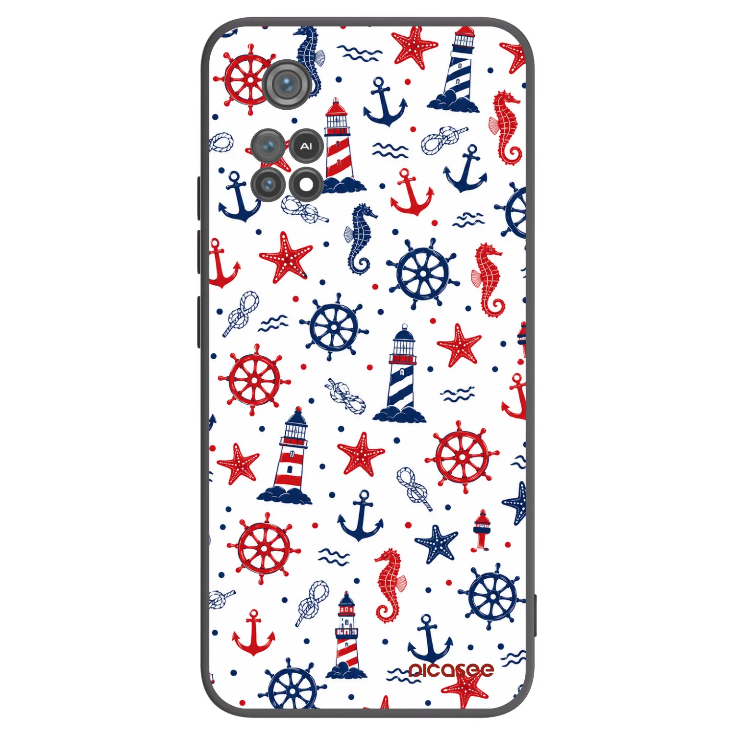Picasee silikonový černý obal pro Xiaomi Poco M4 Pro - Sailor Vibes