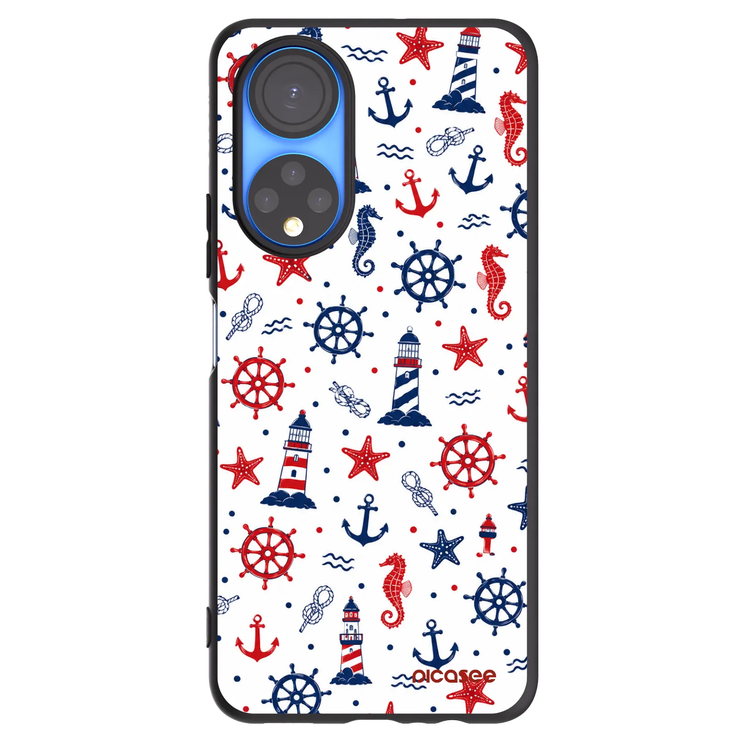 Picasee silikonový černý obal pro Honor X7 - Sailor Vibes