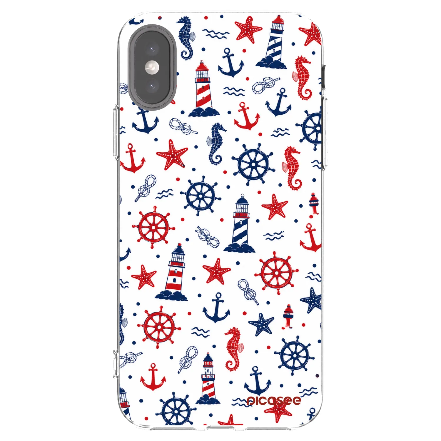 Picasee silikonový průhledný obal pro Apple iPhone X/XS - Sailor Vibes