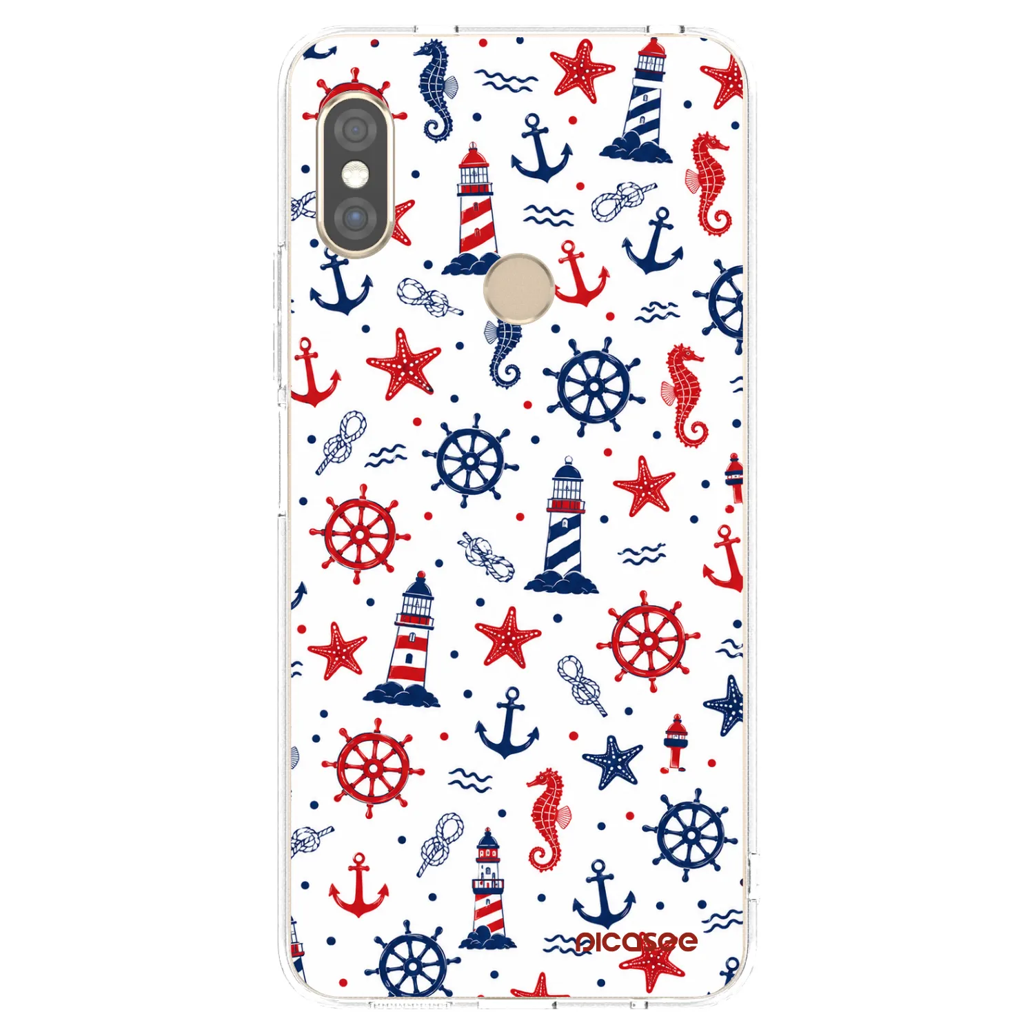 Picasee silikonový průhledný obal pro Xiaomi Redmi Note 5 Global - Sailor Vibes