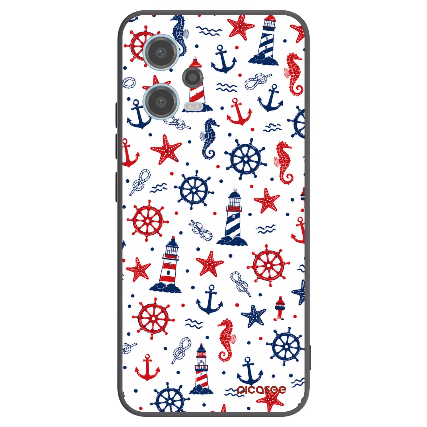 Picasee silikonový černý obal pro Xiaomi Redmi Note 12 5G - Sailor Vibes