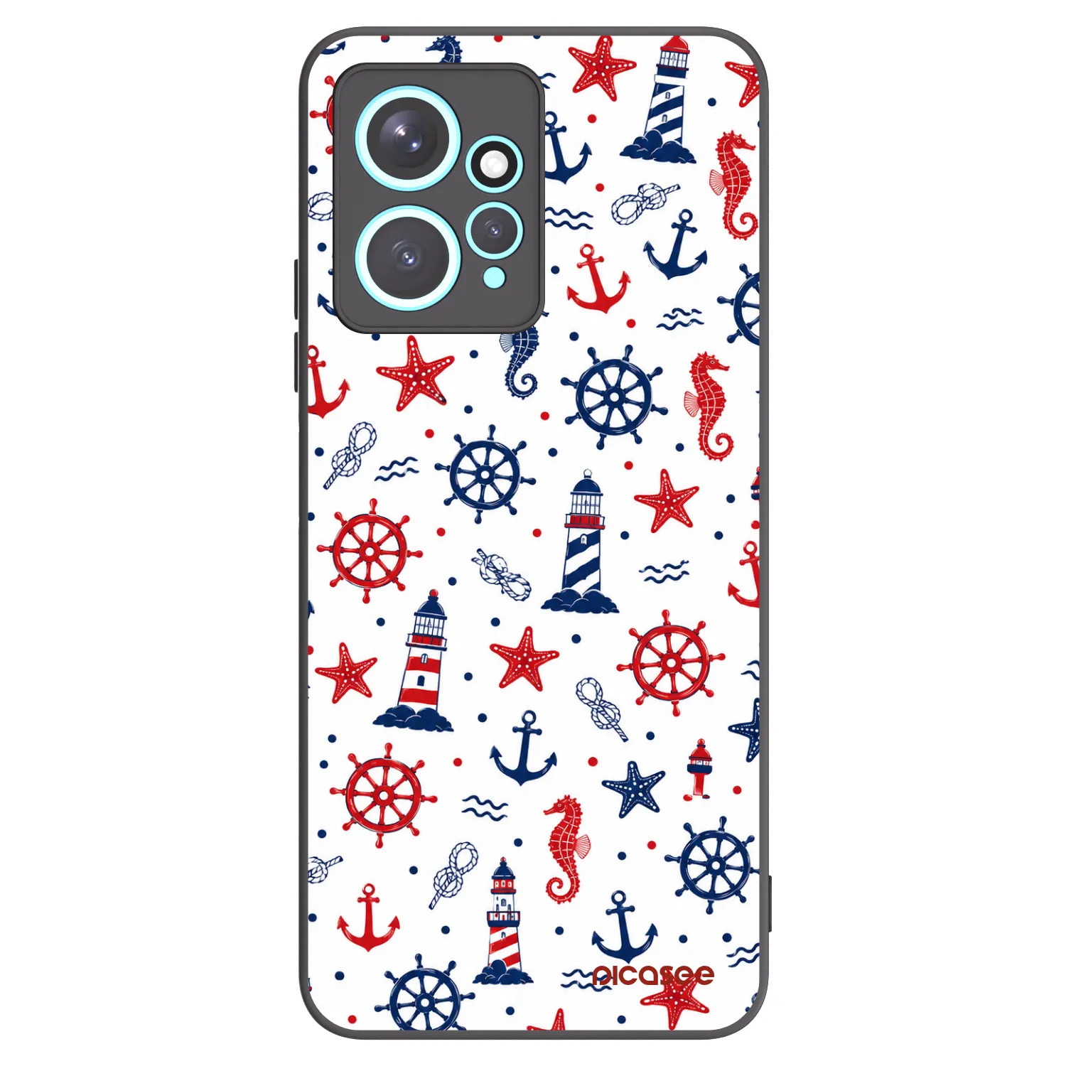 Picasee silikonový černý obal pro Xiaomi Redmi Note 12 4G - Sailor Vibes