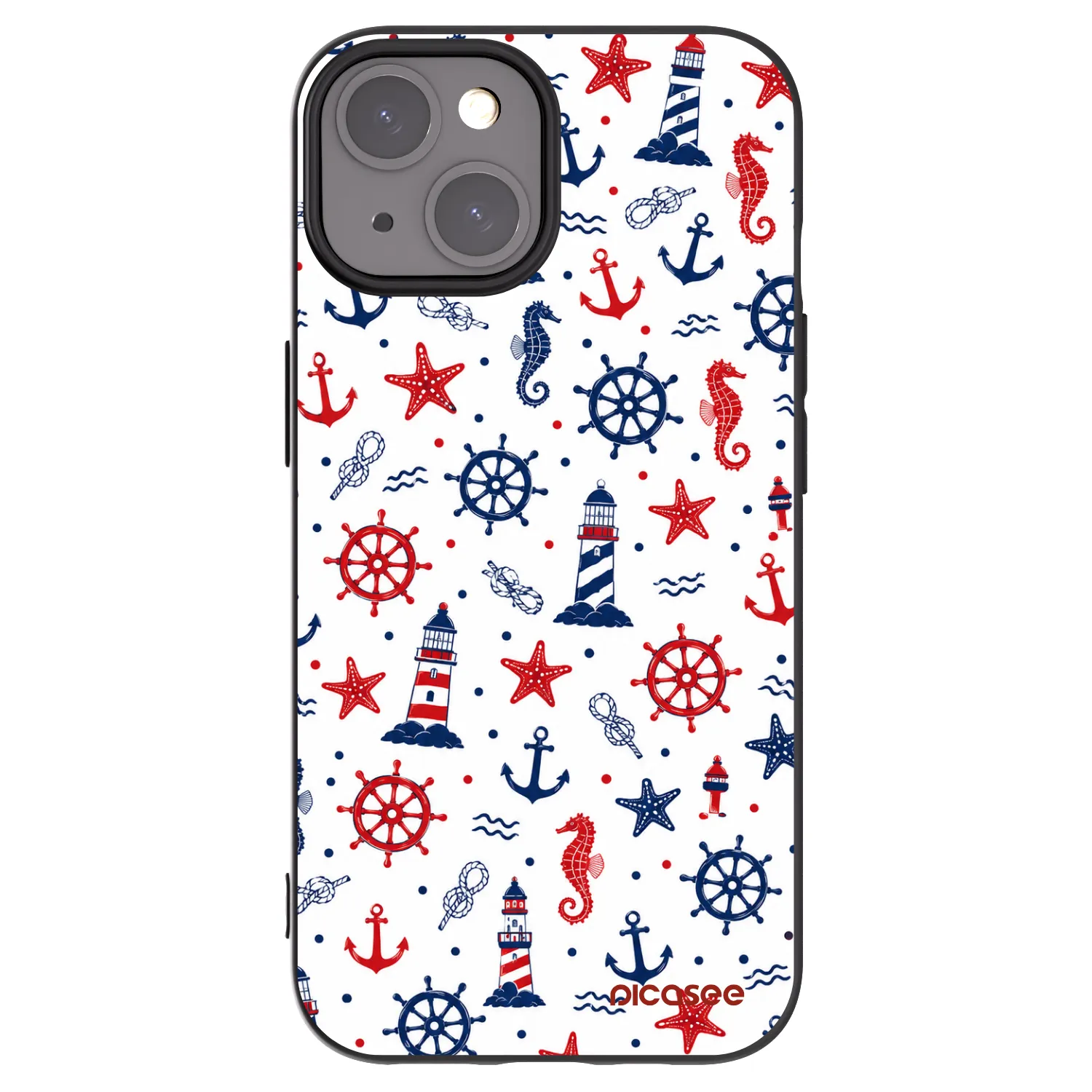 Picasee silikonový černý obal pro Apple iPhone 15 - Sailor Vibes