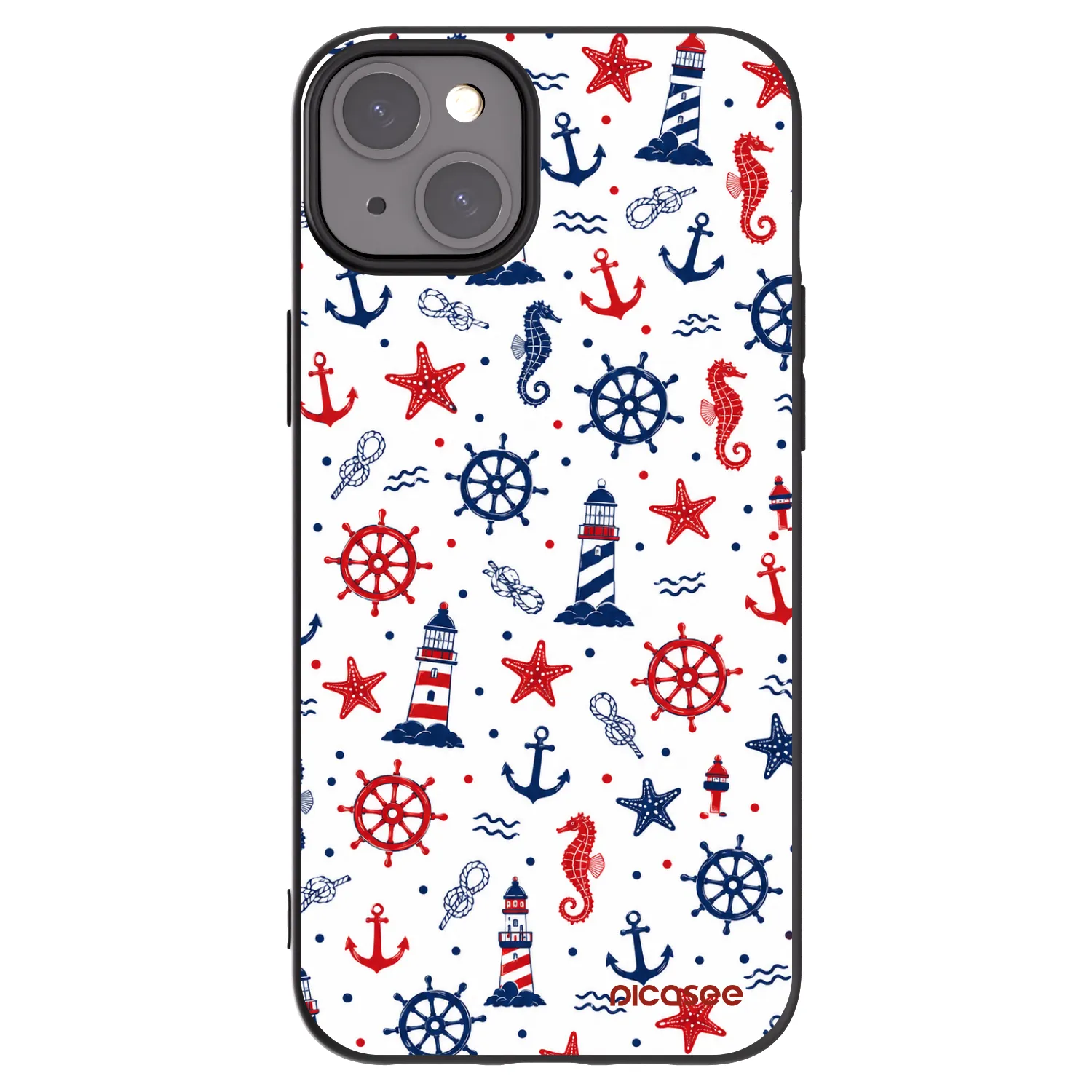 Picasee silikonový černý obal pro Apple iPhone 15 Plus - Sailor Vibes