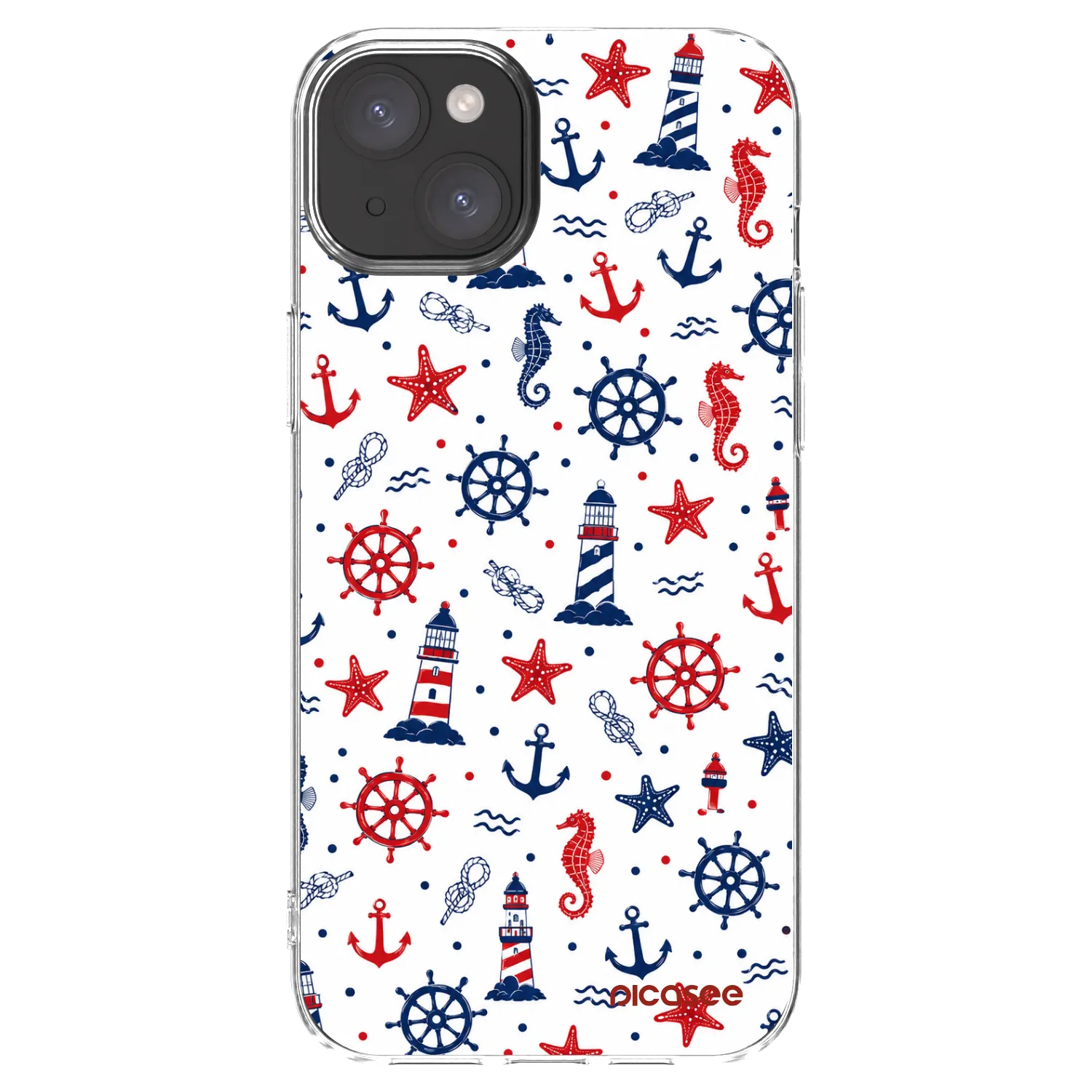 Picasee silikonový průhledný obal pro Apple iPhone 15 Plus - Sailor Vibes