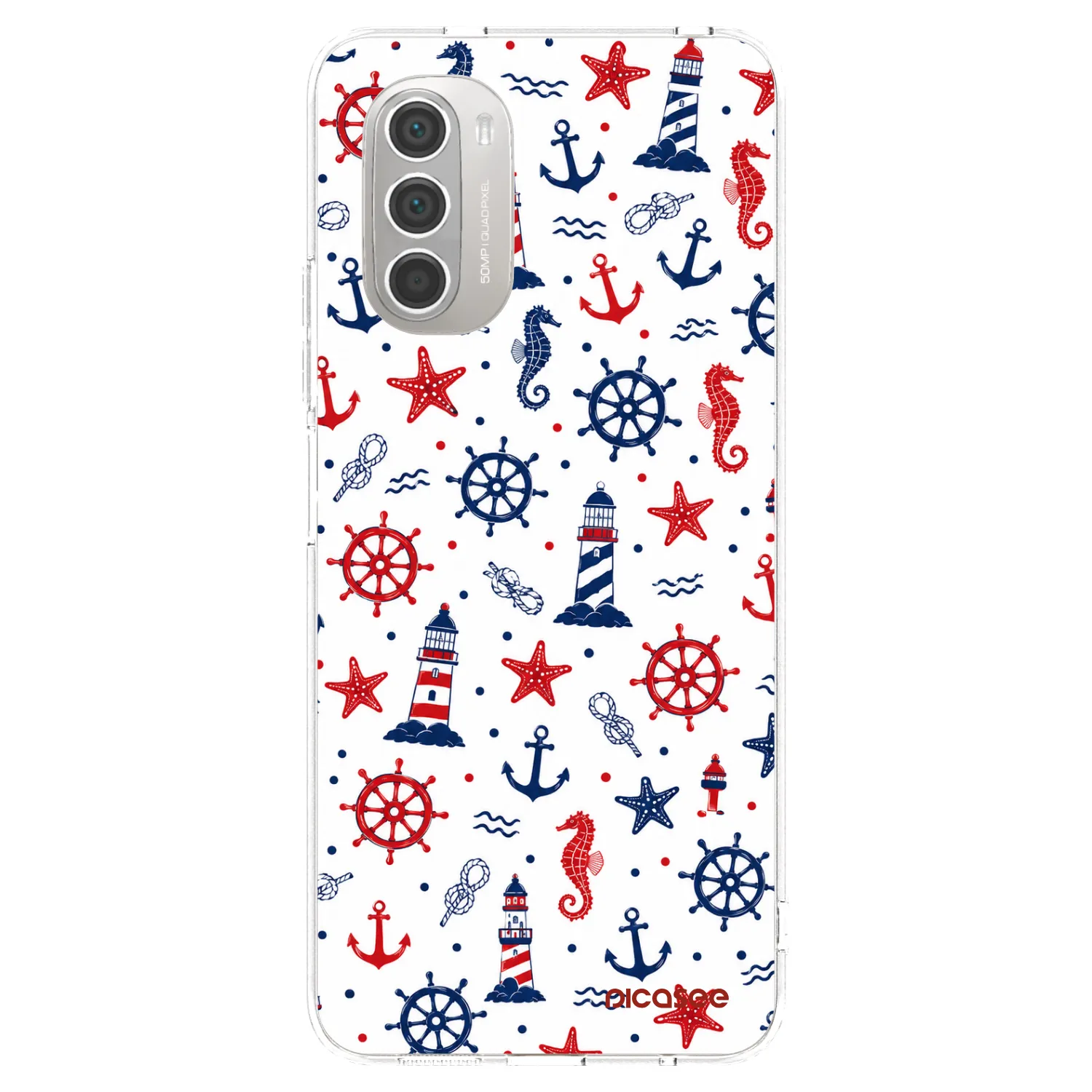Picasee silikonový průhledný obal pro Motorola Moto G51 - Sailor Vibes