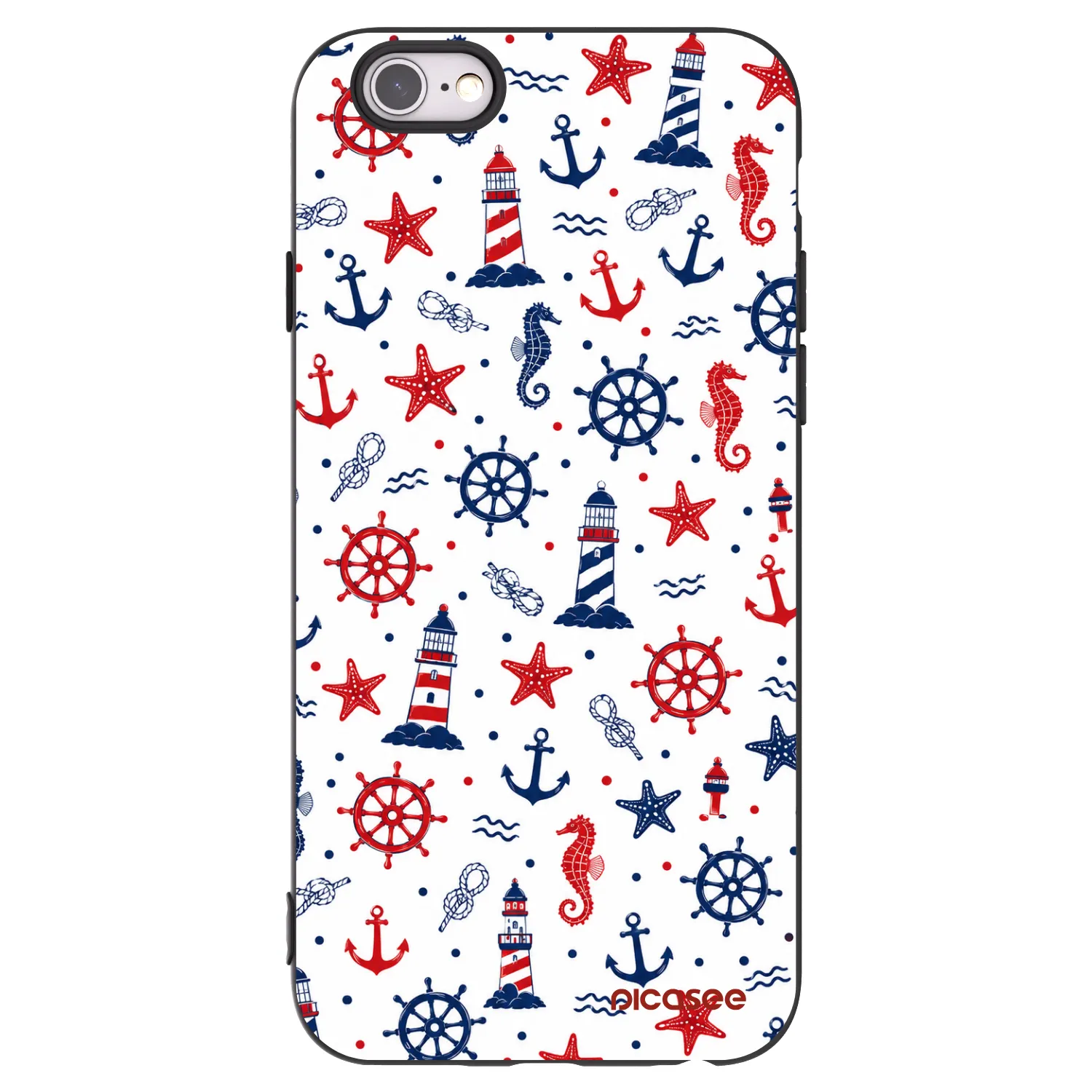 Picasee silikonový černý obal pro Apple iPhone 6/6S - Sailor Vibes