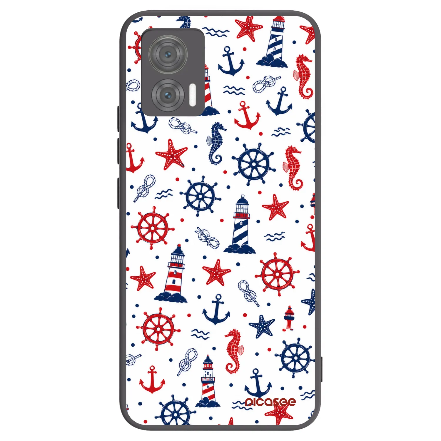 Picasee silikonový černý obal pro Motorola Edge 30 Neo - Sailor Vibes