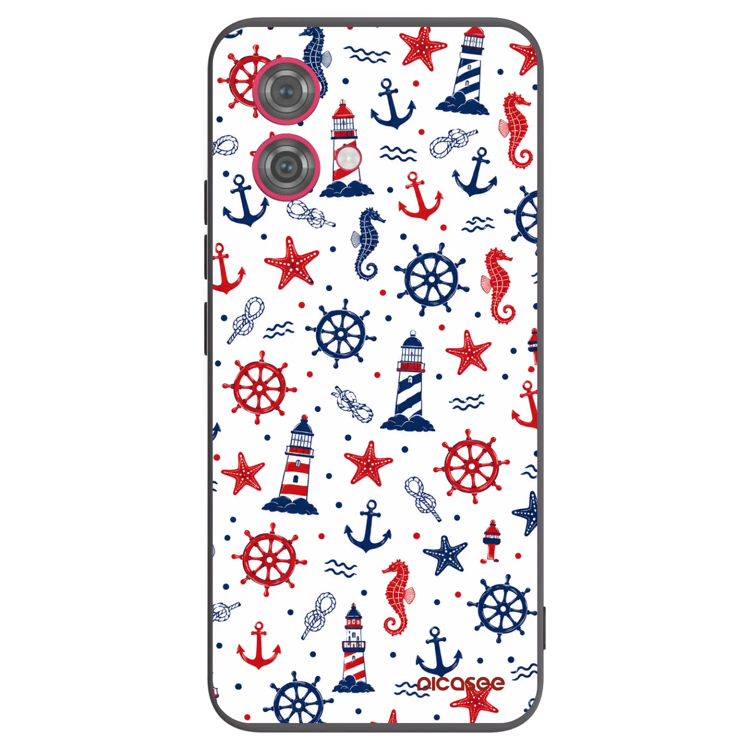 Picasee silikonový černý obal pro Motorola Moto G84 5G - Sailor Vibes