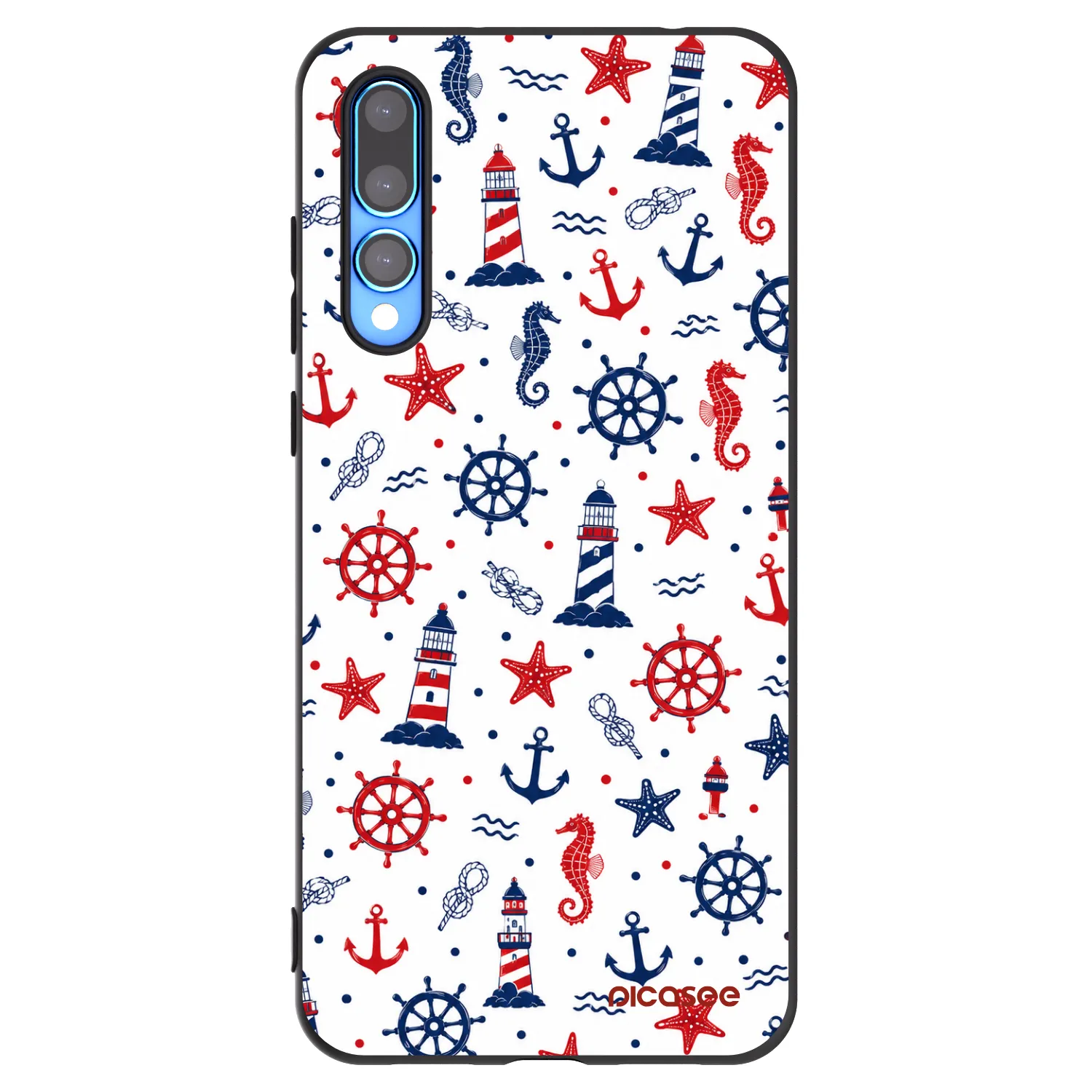 Picasee silikonový černý obal pro Huawei P20 Pro - Sailor Vibes