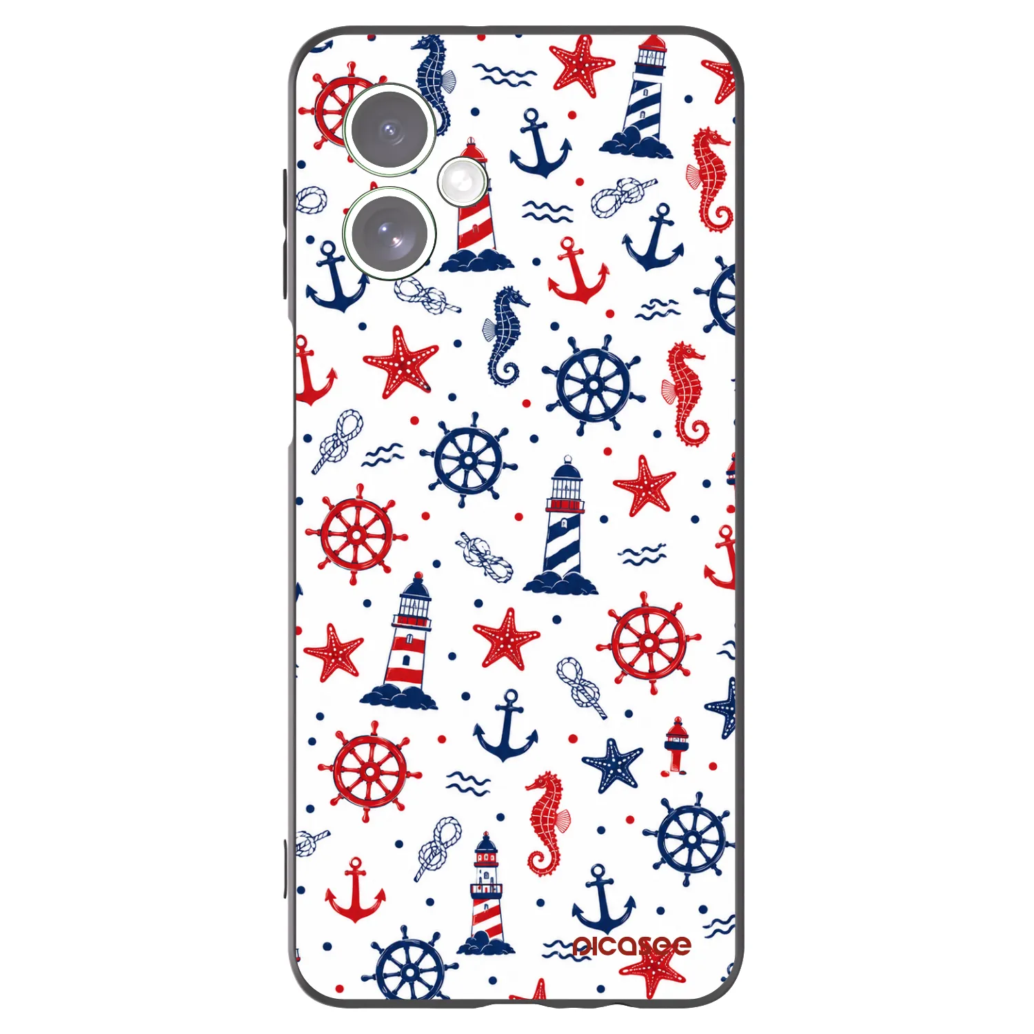 Picasee silikonový černý obal pro Motorola Moto G54 5G - Sailor Vibes