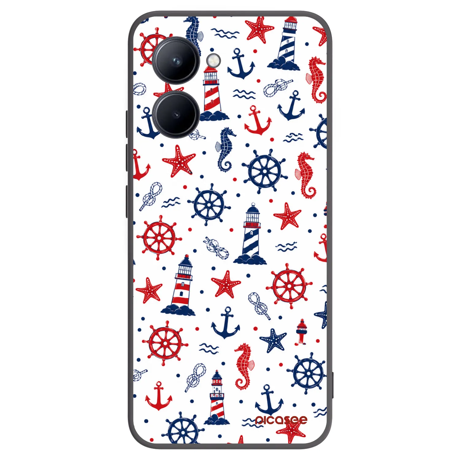 Picasee silikonový černý obal pro Realme C33 (2023) - Sailor Vibes