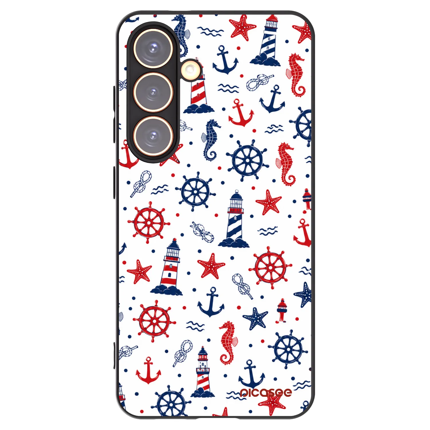 Picasee silikonový černý obal pro Samsung Galaxy S24 S921B 5G - Sailor Vibes