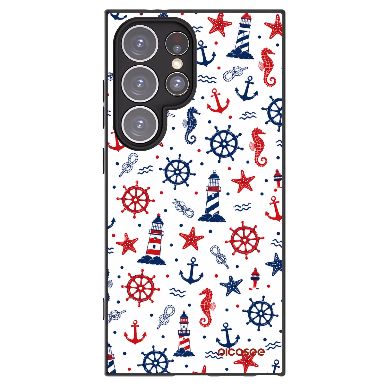 Picasee silikonový černý obal pro Samsung Galaxy S24 Ultra S928B 5G - Sailor Vibes