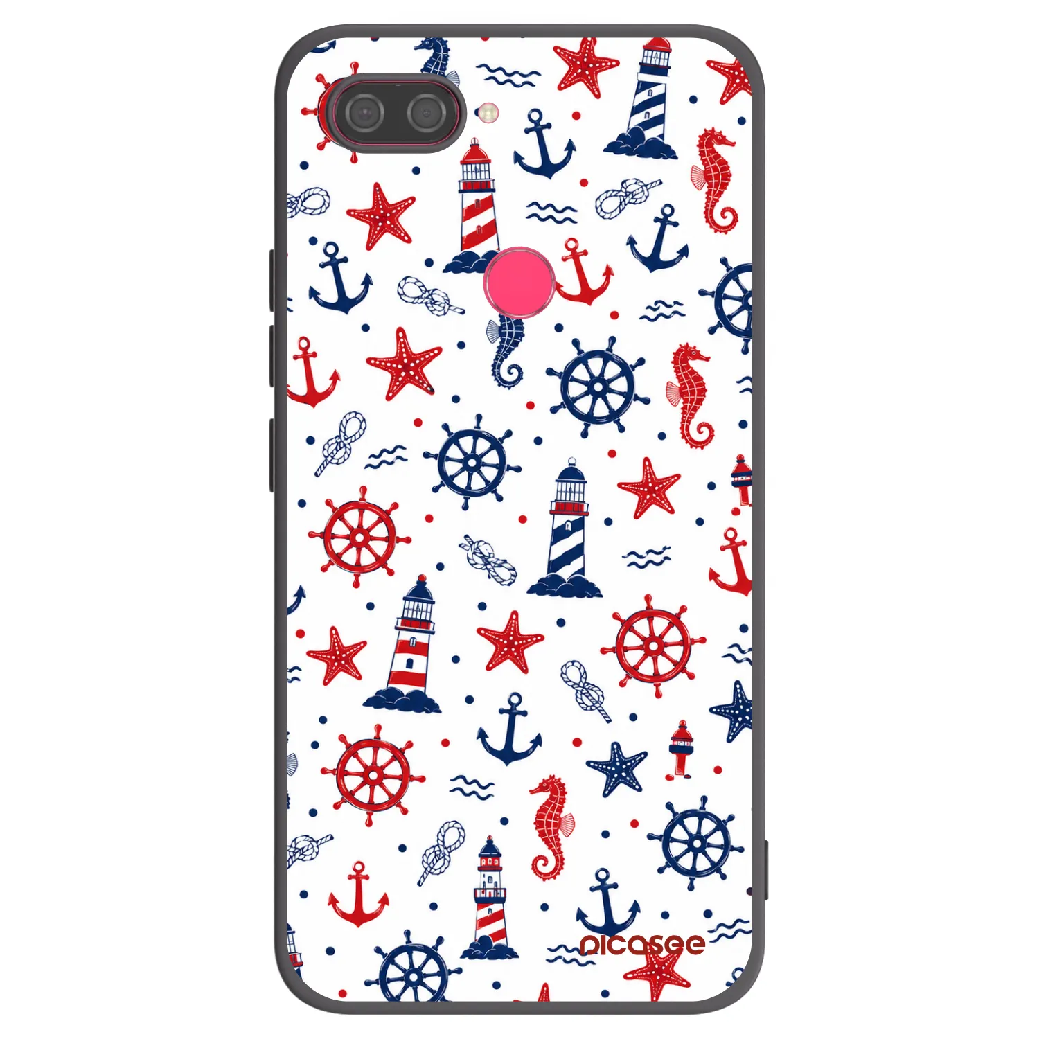 Picasee silikonový černý obal pro Xiaomi Mi 8 Lite - Sailor Vibes