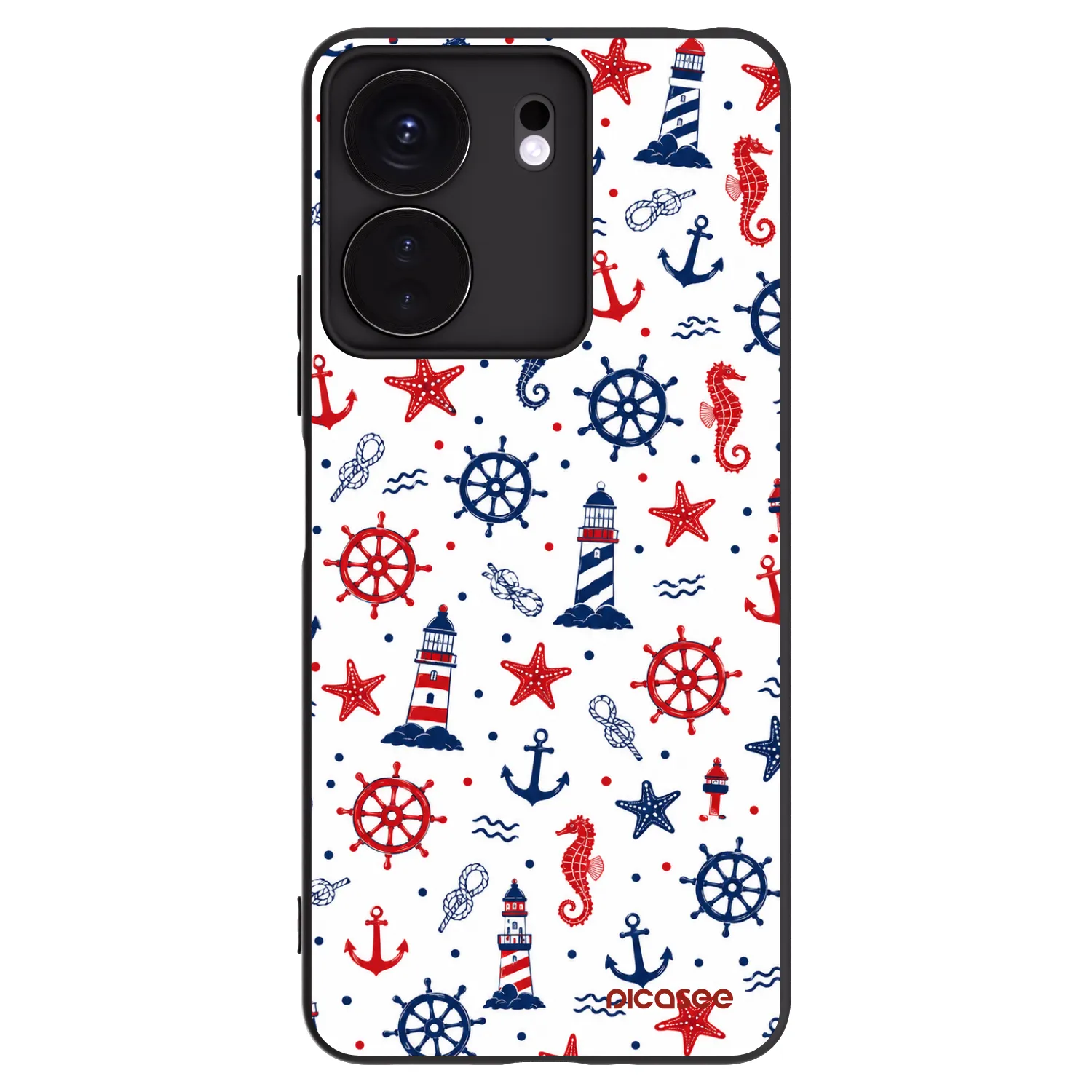Picasee silikonový černý obal pro Xiaomi Redmi 13C 4G - Sailor Vibes