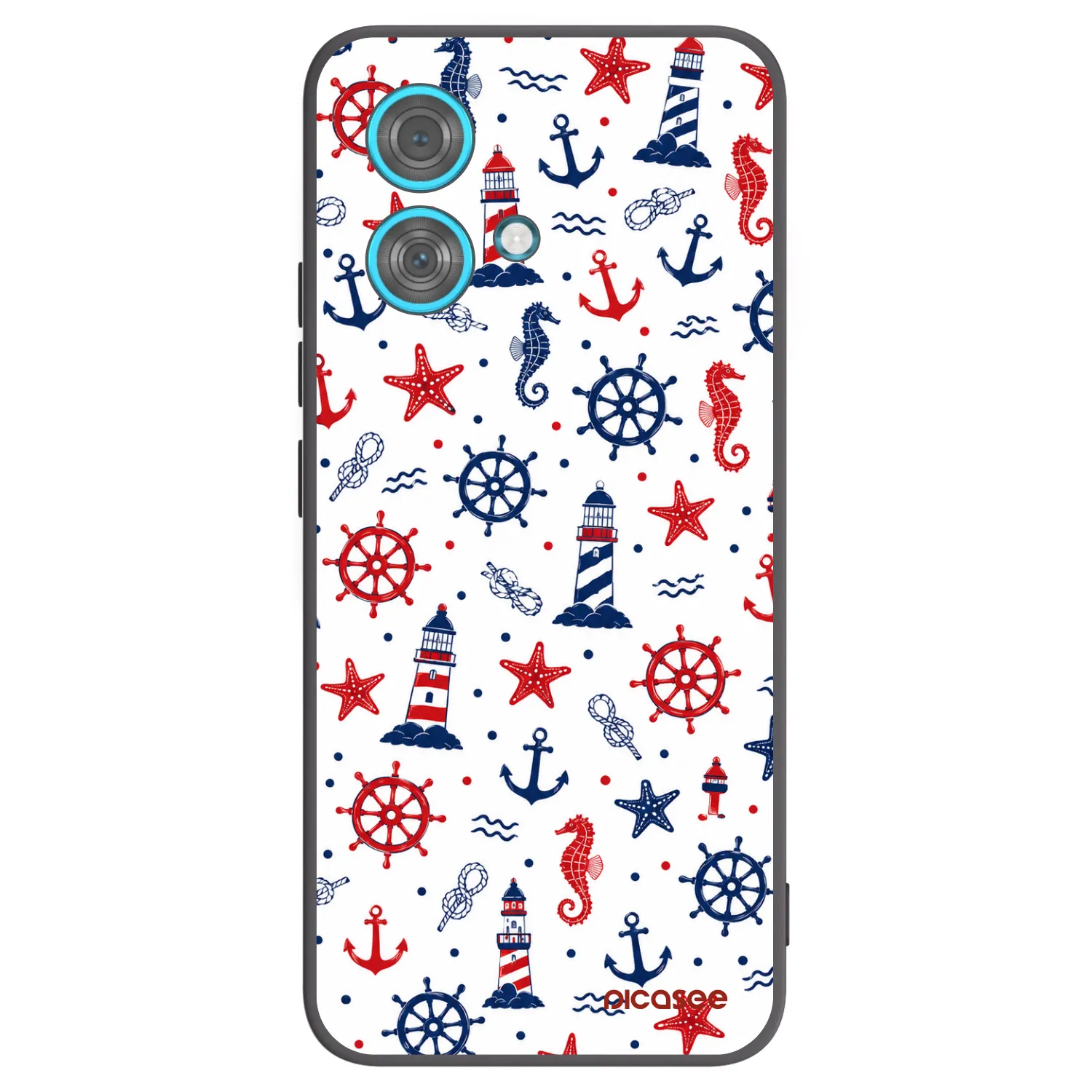 Picasee silikonový černý obal pro Motorola Edge 40 Neo - Sailor Vibes